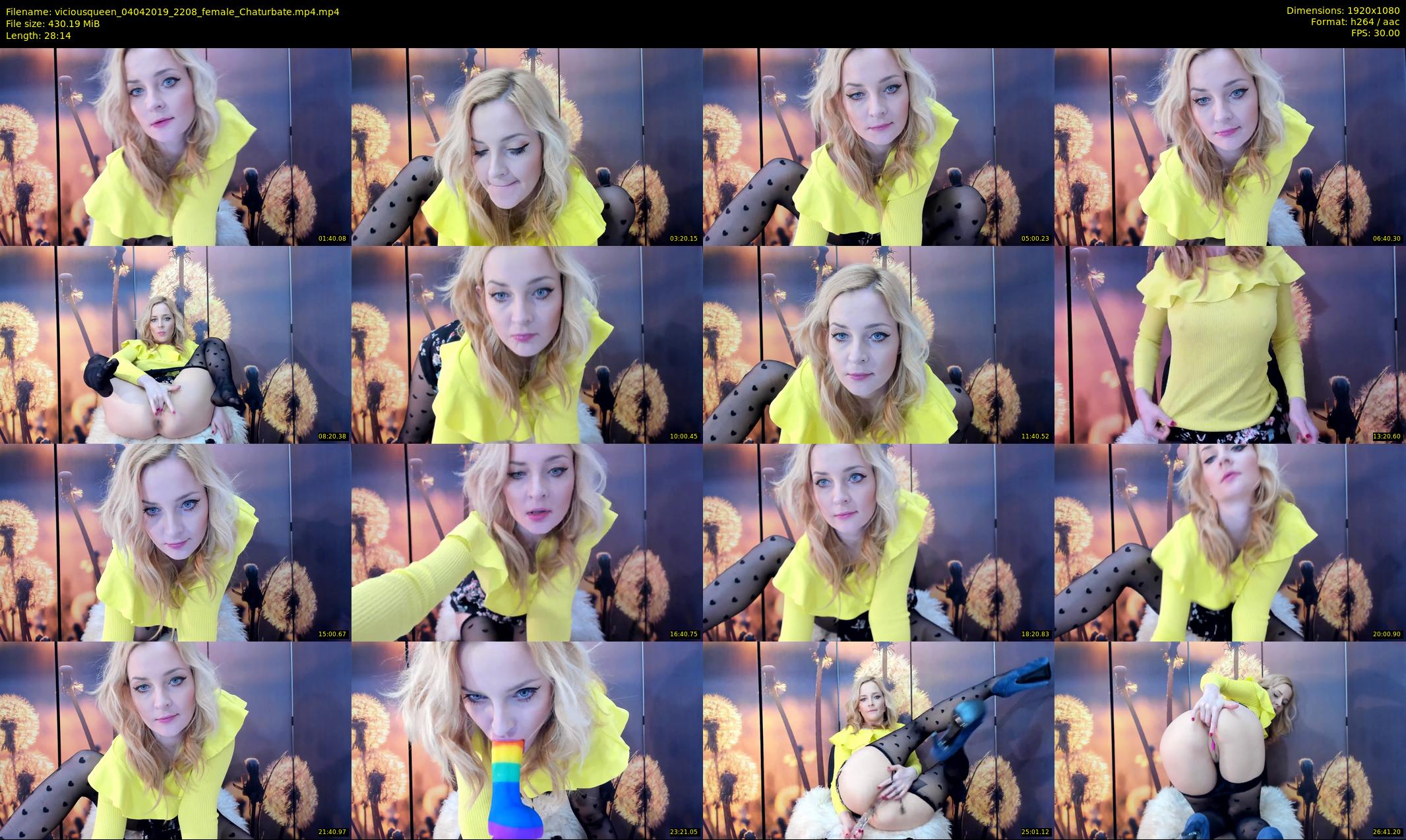 viciousqueen — 29 minute Chaturbate female cam show recording, 1080p, Apr 4, 2019