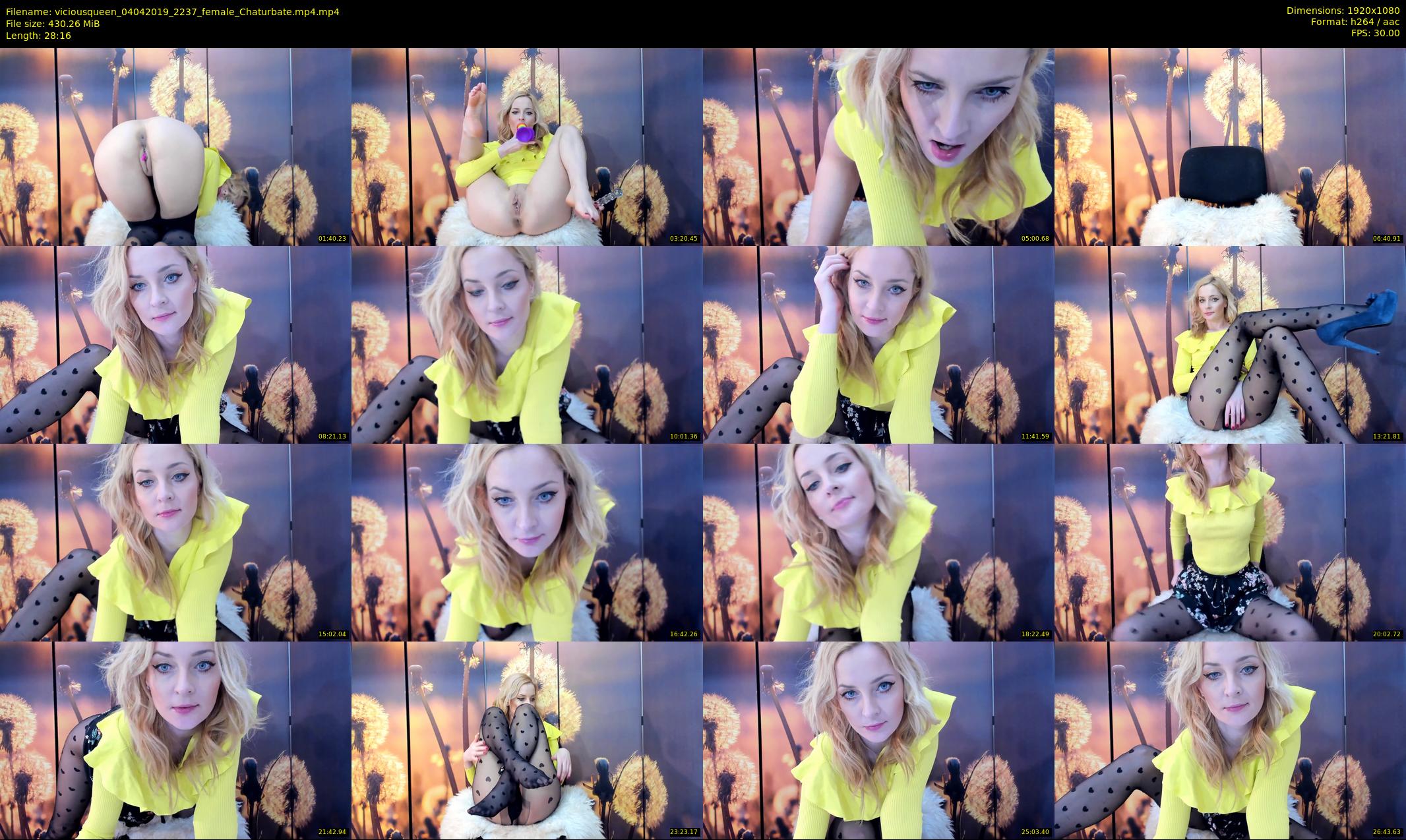 viciousqueen — 29 minute Chaturbate female cam show recording, 1080p, Apr 4, 2019