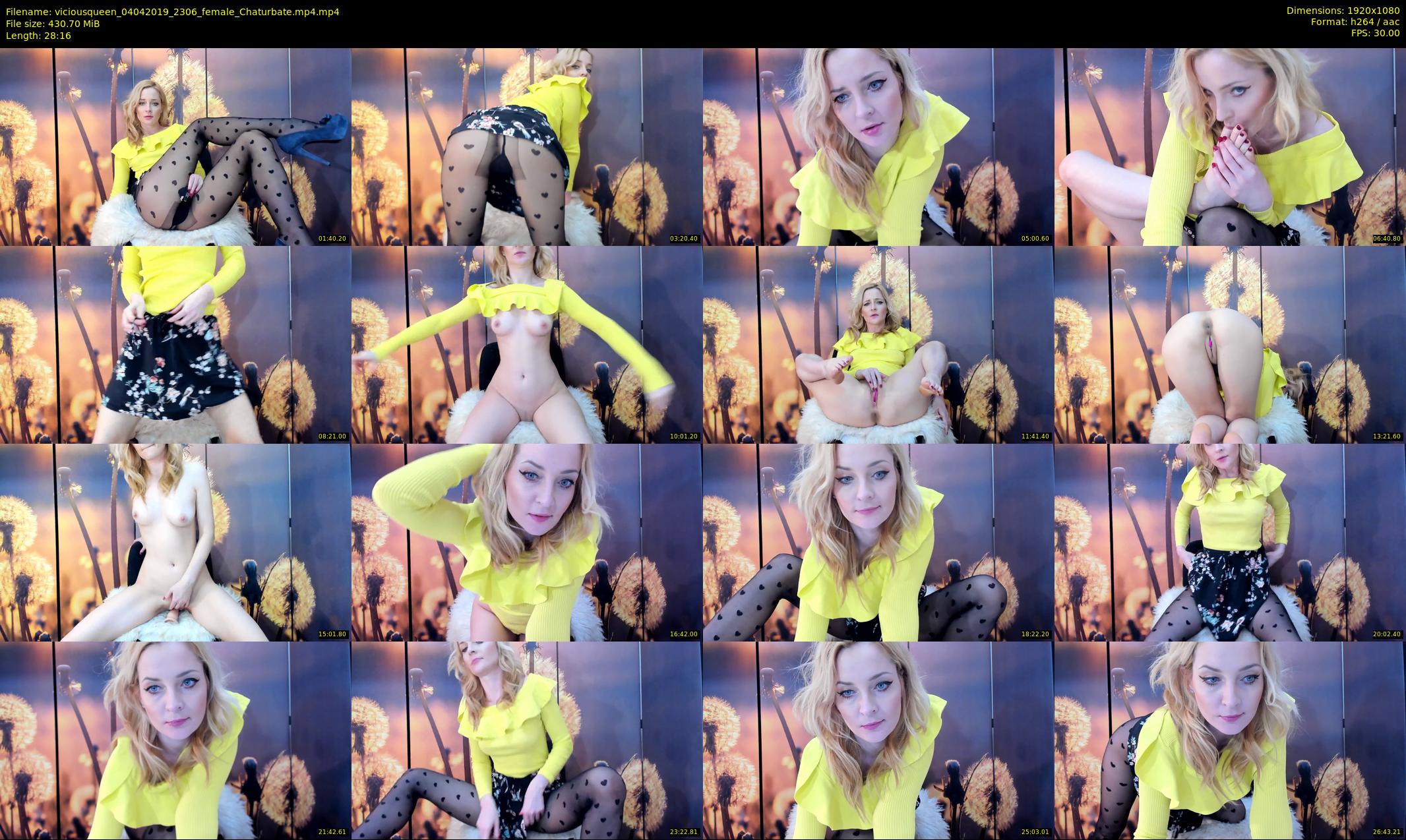 viciousqueen — 29 minute Chaturbate female cam show recording, 1080p, Apr 4, 2019