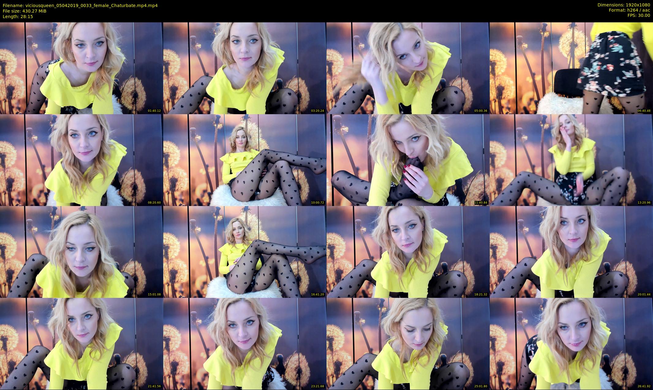 viciousqueen — 29 minute Chaturbate female cam show recording, 1080p, Apr 5, 2019