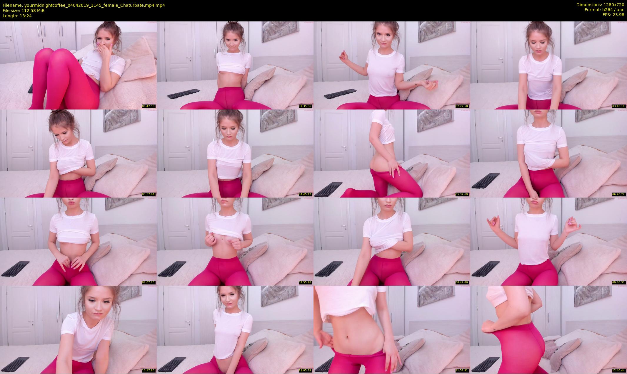 yourmidnightcoffee — 14 minute Chaturbate female cam show recording, 720p, Apr 4, 2019