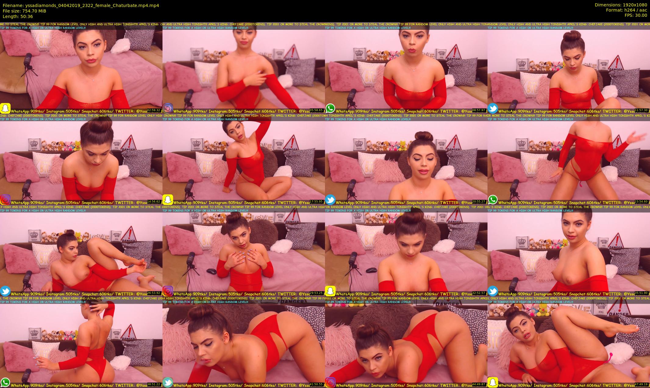 yssadiamonds — 51 minute Chaturbate female cam show recording, 1080p, Apr 4, 2019
