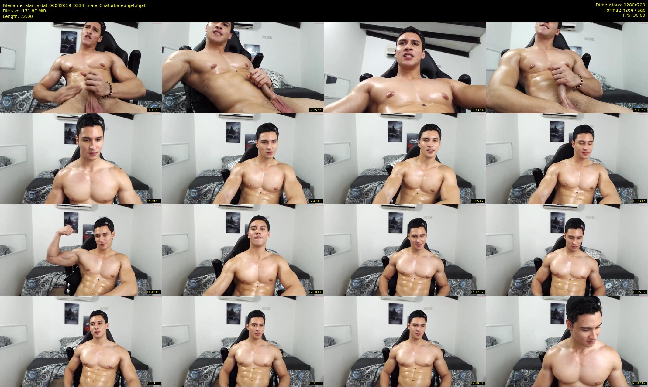 alan_vidal — 22 minute Chaturbate male cam show recording, 720p, Apr 6, 2019