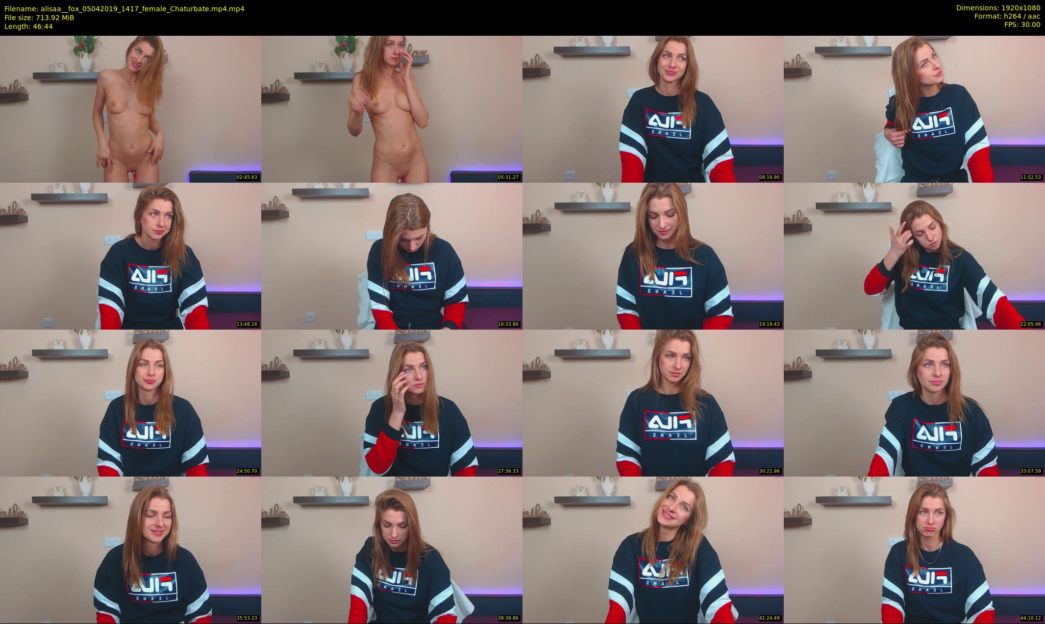 alisaa__fox — 47 minute Chaturbate female cam show recording, 1080p, Apr 5, 2019