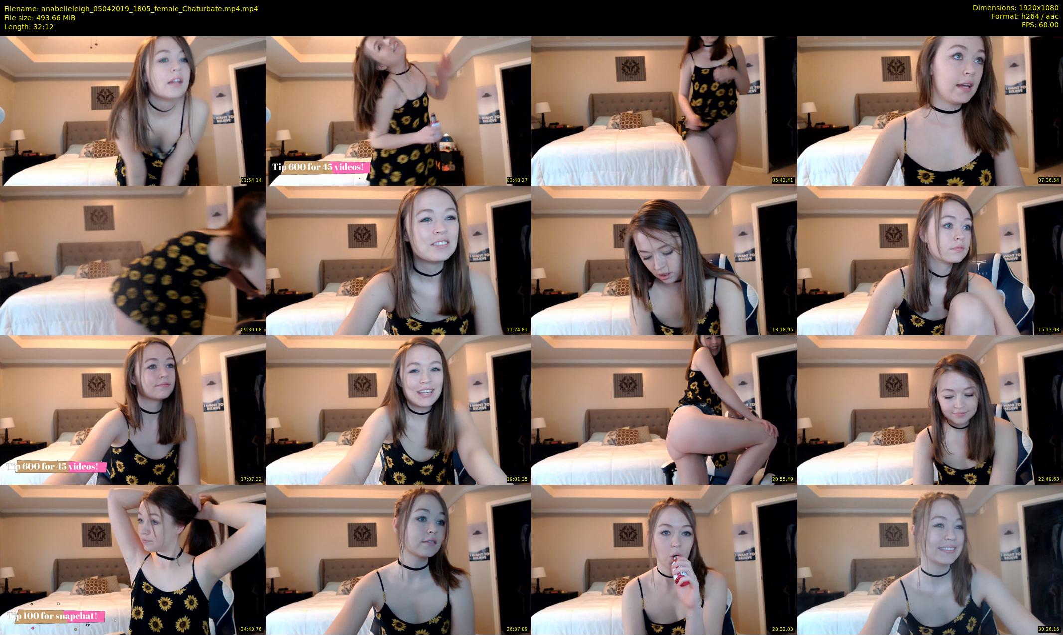 anabelleleigh — 33 minute Chaturbate female cam show recording, 1080p, Apr 5, 2019