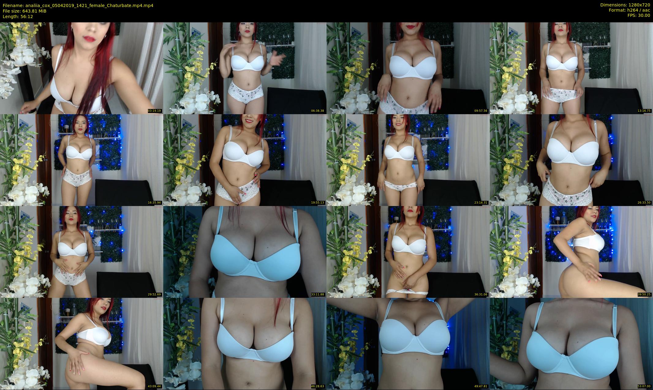 analiia_cox — 57 minute Chaturbate female cam show recording, 720p, Apr 5, 2019