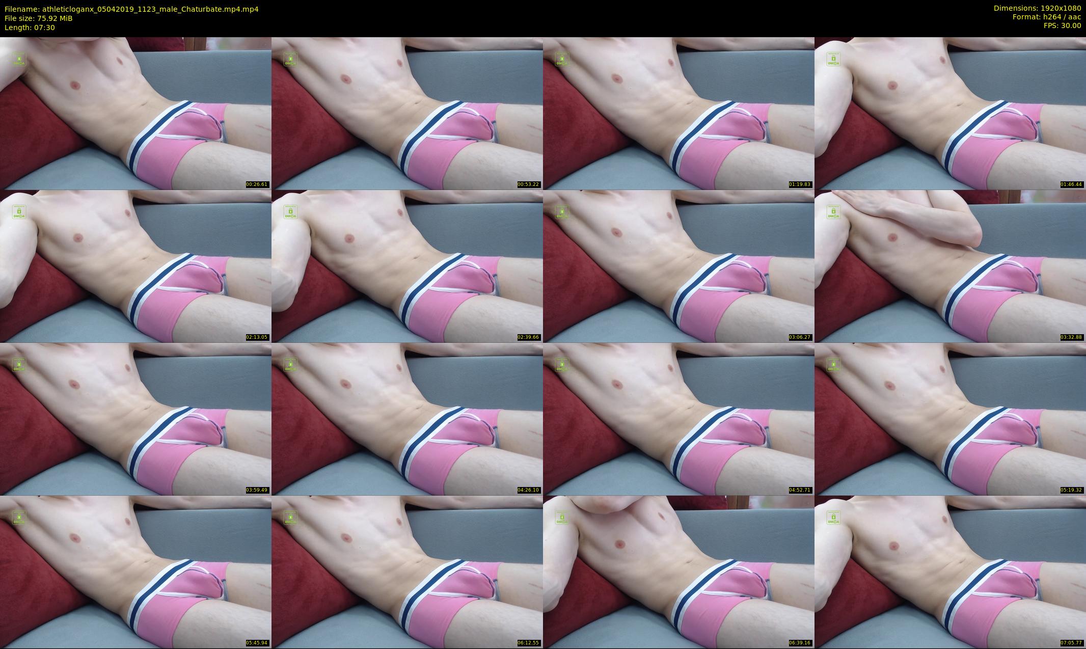 athleticloganx — 8 minute Chaturbate male cam show recording, 1080p, Apr 5, 2019