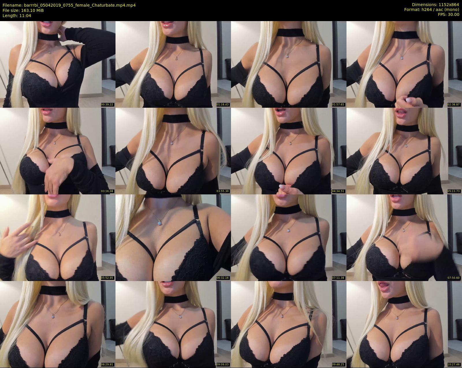 barrrbi — 12 minute Chaturbate female cam show recording, 720p, Apr 5, 2019