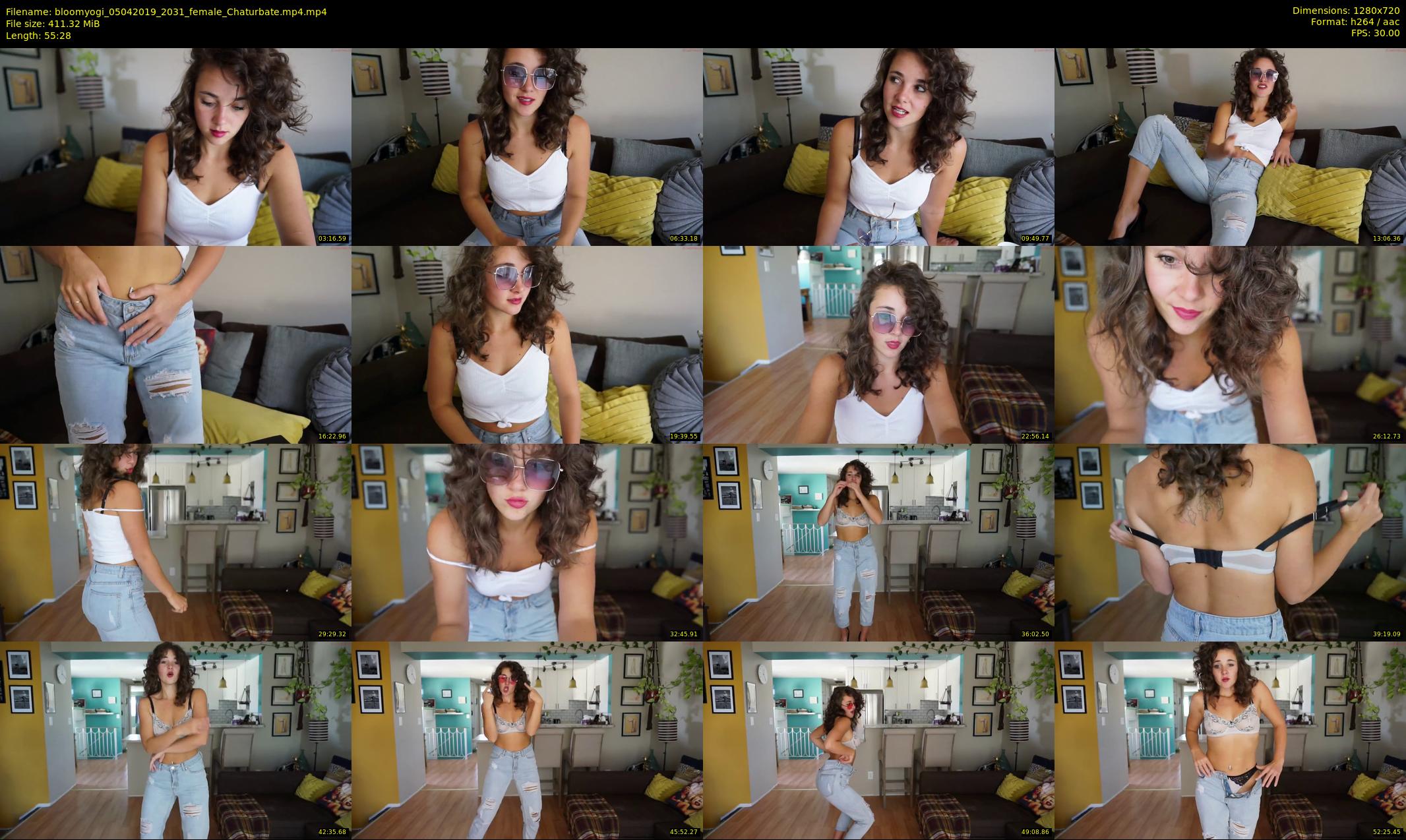 bloomyogi — 56 minute Chaturbate female cam show recording, 720p, Apr 5, 2019