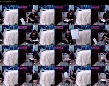 blueasfuck — 56 minute Chaturbate female cam show recording, 1080p, Apr 5, 2019