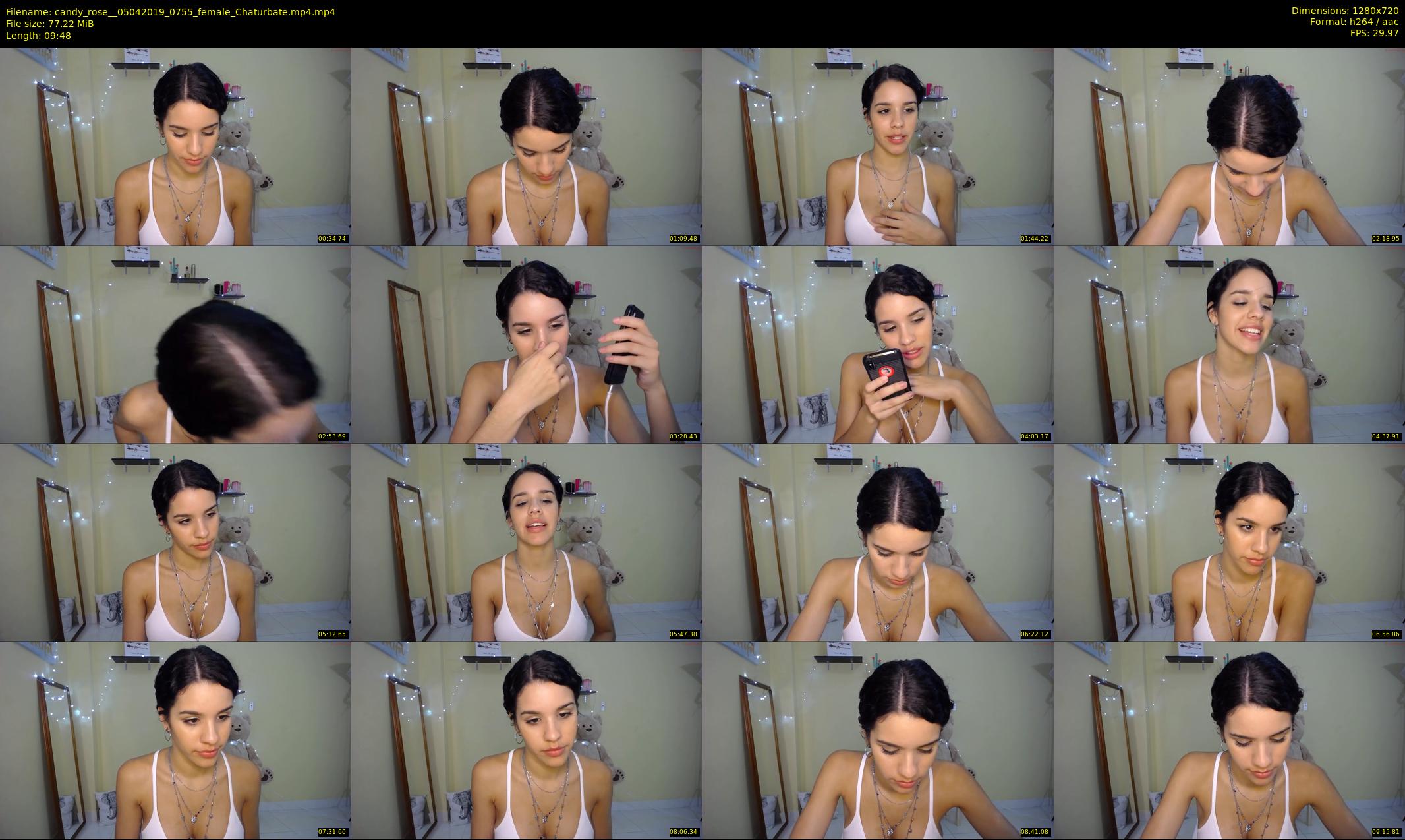 candy_rose_ — 10 minute Chaturbate female cam show recording, 720p, Apr 5, 2019