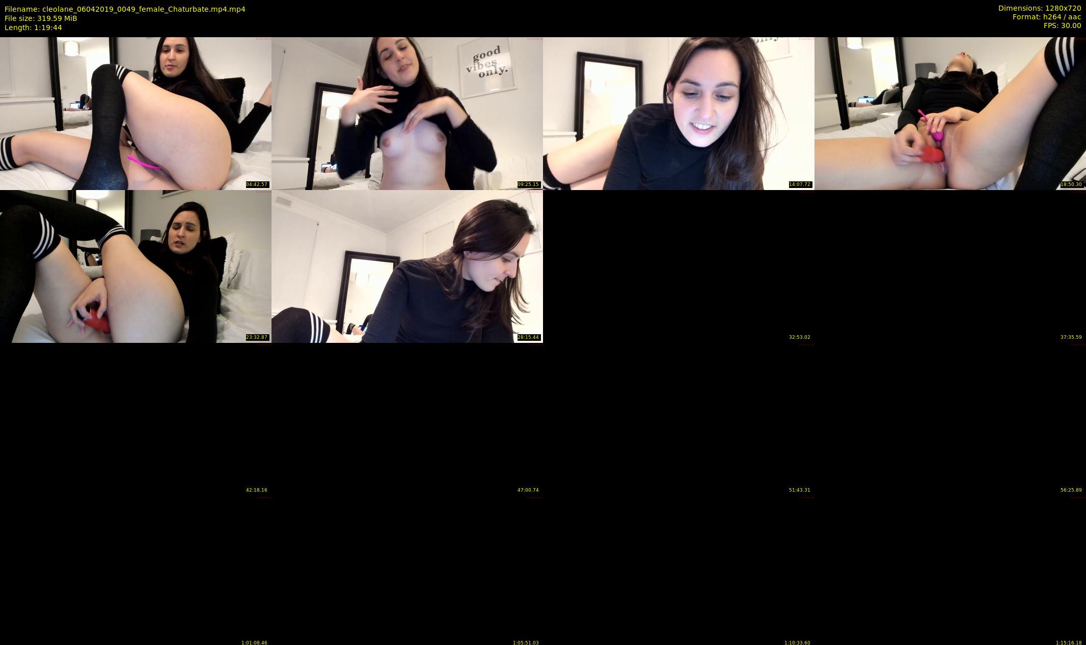 cleolane — 80 minute Chaturbate female cam show recording, 720p, Apr 6, 2019