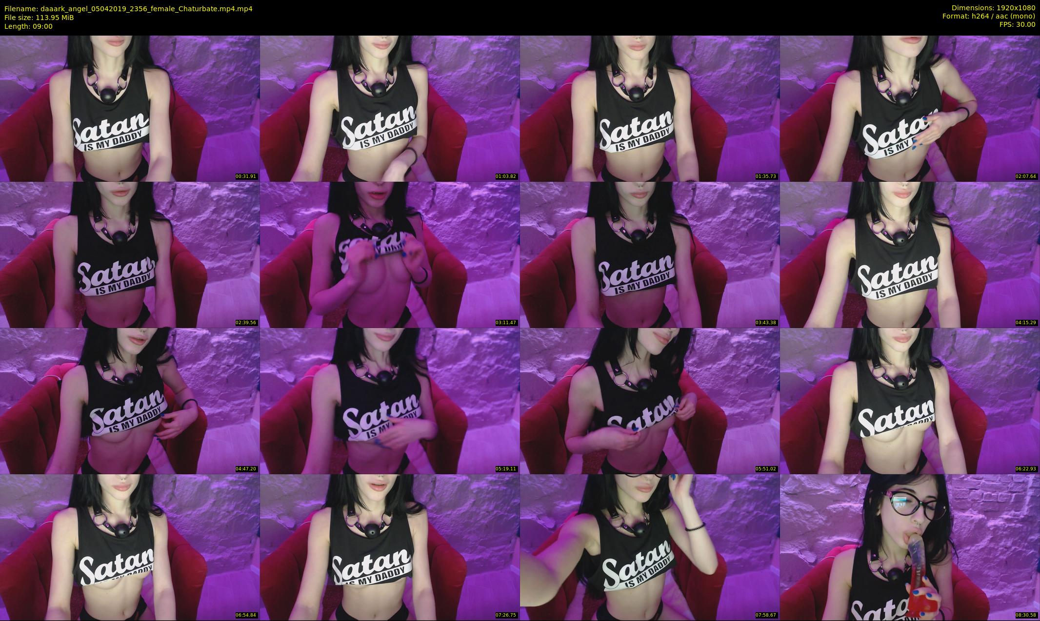 daaark_angel — 9 minute Chaturbate female cam show recording, 1080p, Apr 5, 2019