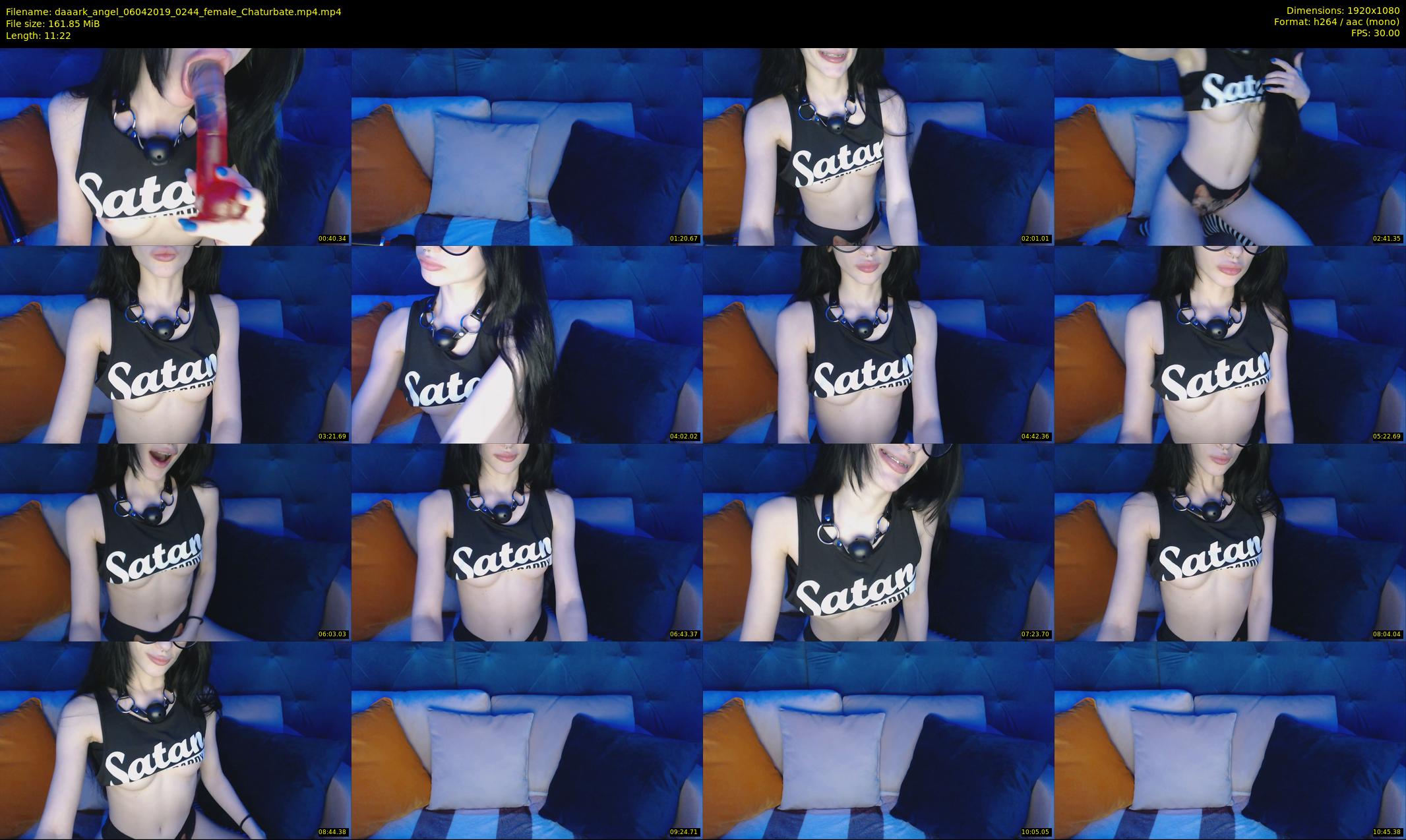 daaark_angel — 12 minute Chaturbate female cam show recording, 1080p, Apr 6, 2019