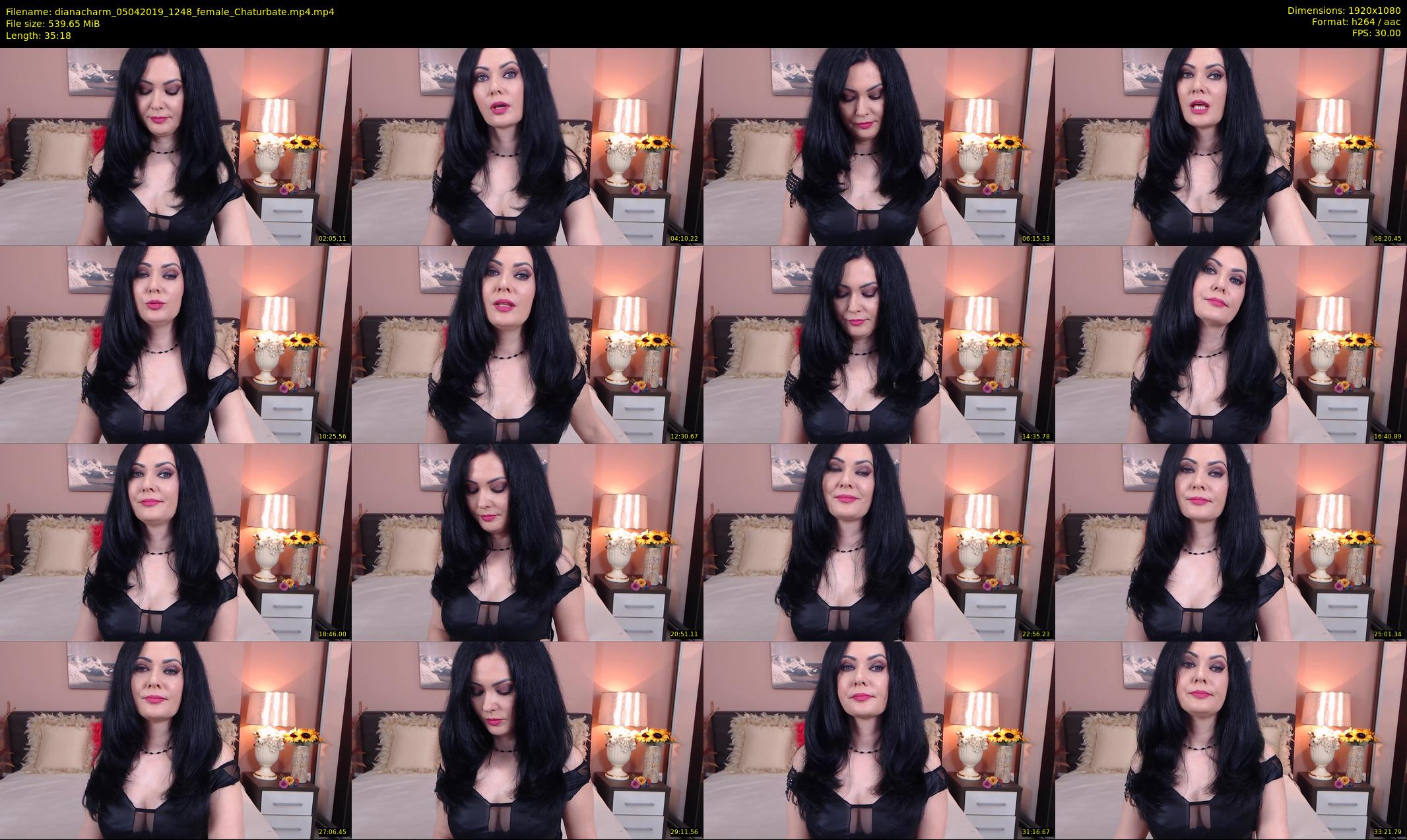 dianacharm — 36 minute Chaturbate female cam show recording, 1080p, Apr 5, 2019
