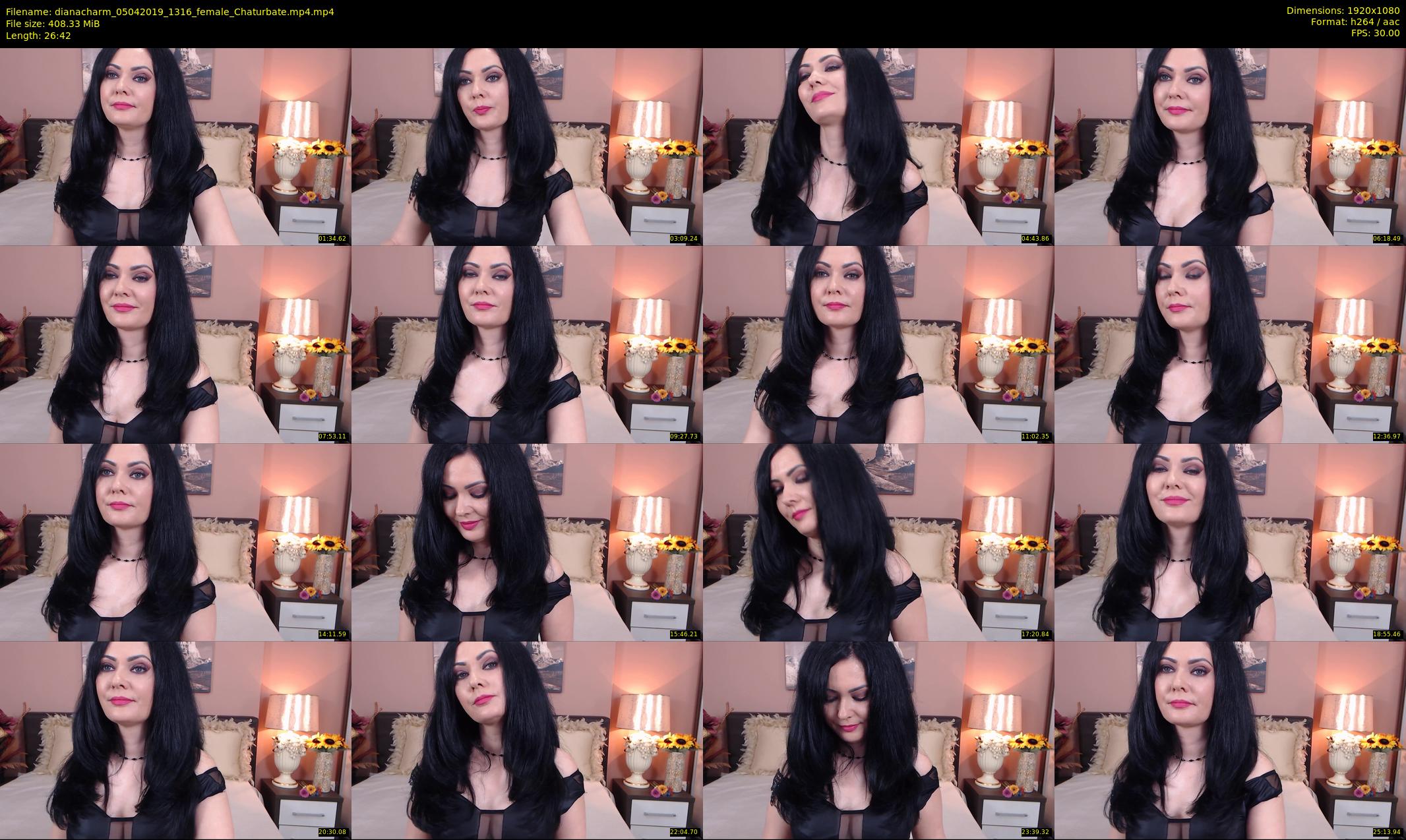 dianacharm — 27 minute Chaturbate female cam show recording, 1080p, Apr 5, 2019