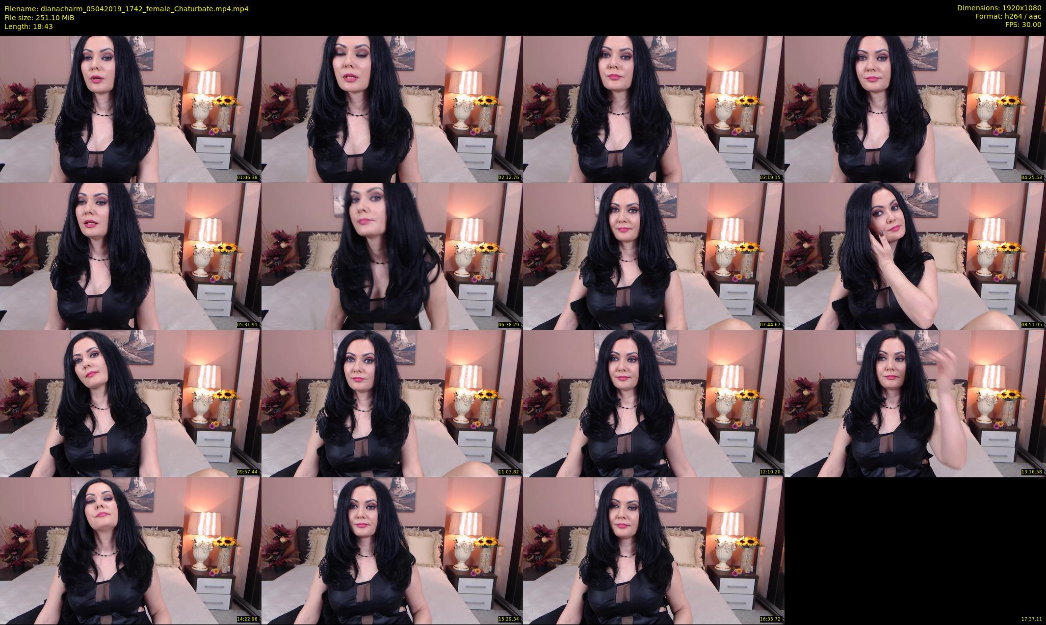 dianacharm — 19 minute Chaturbate female cam show recording, 1080p, Apr 5, 2019