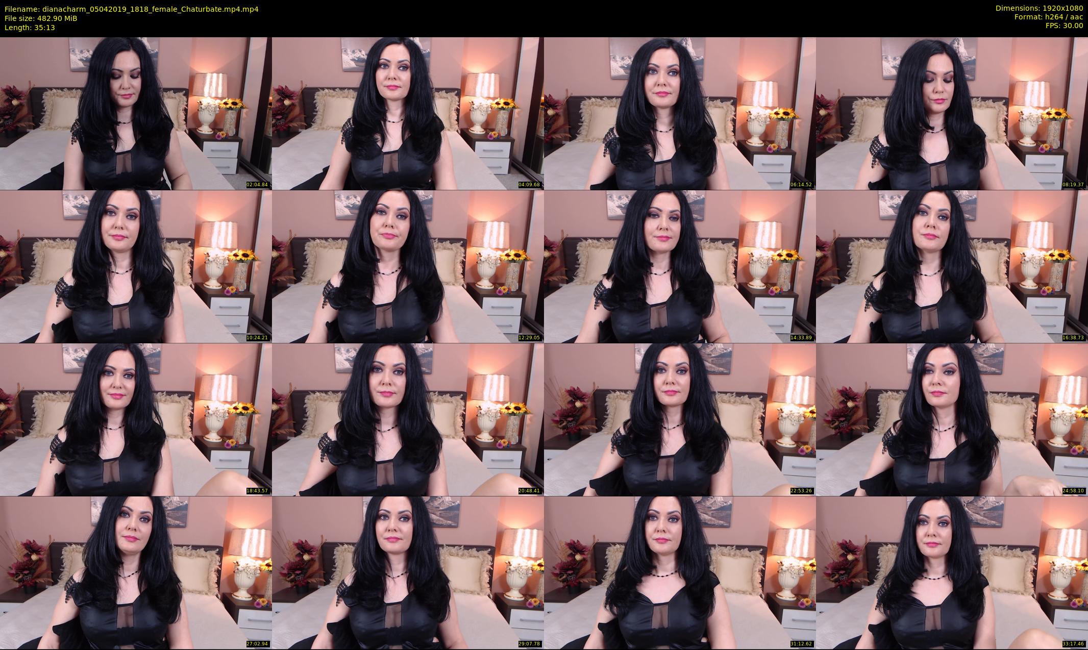 dianacharm — 36 minute Chaturbate female cam show recording, 1080p, Apr 5, 2019