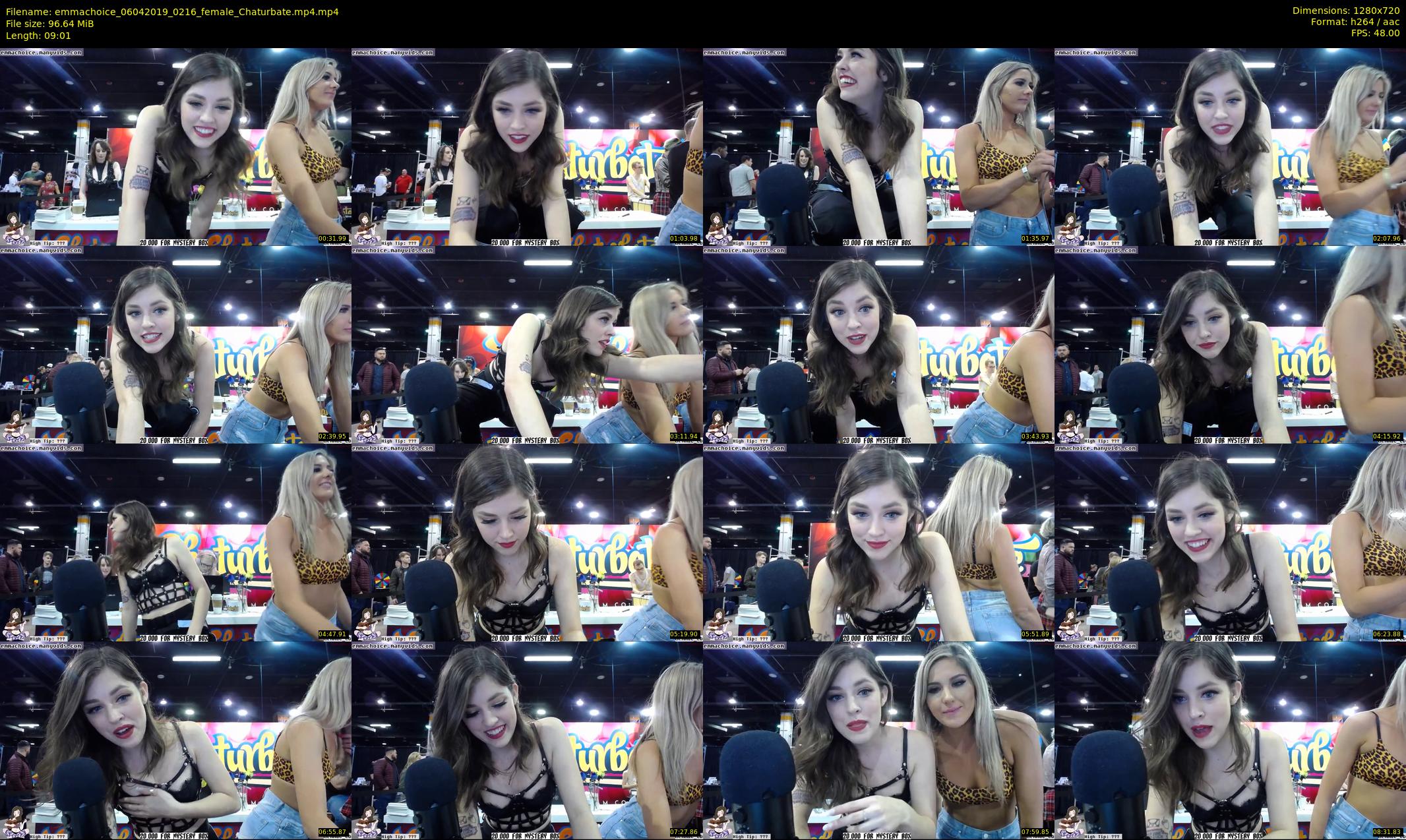 emmachoice — 10 minute Chaturbate female cam show recording, 720p, Apr 6, 2019
