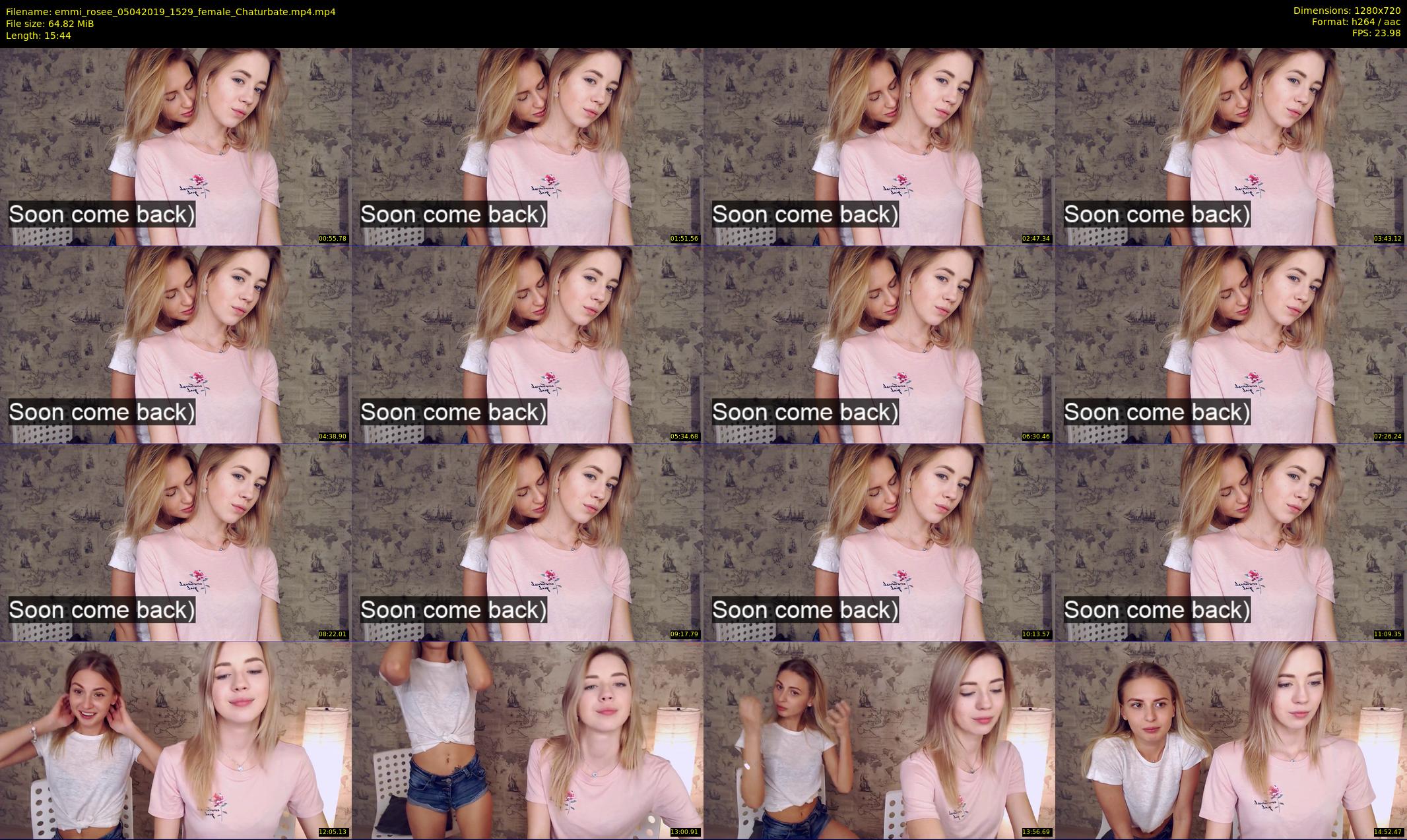 emmi_rosee — 16 minute Chaturbate female cam show recording, 720p, Apr 5, 2019