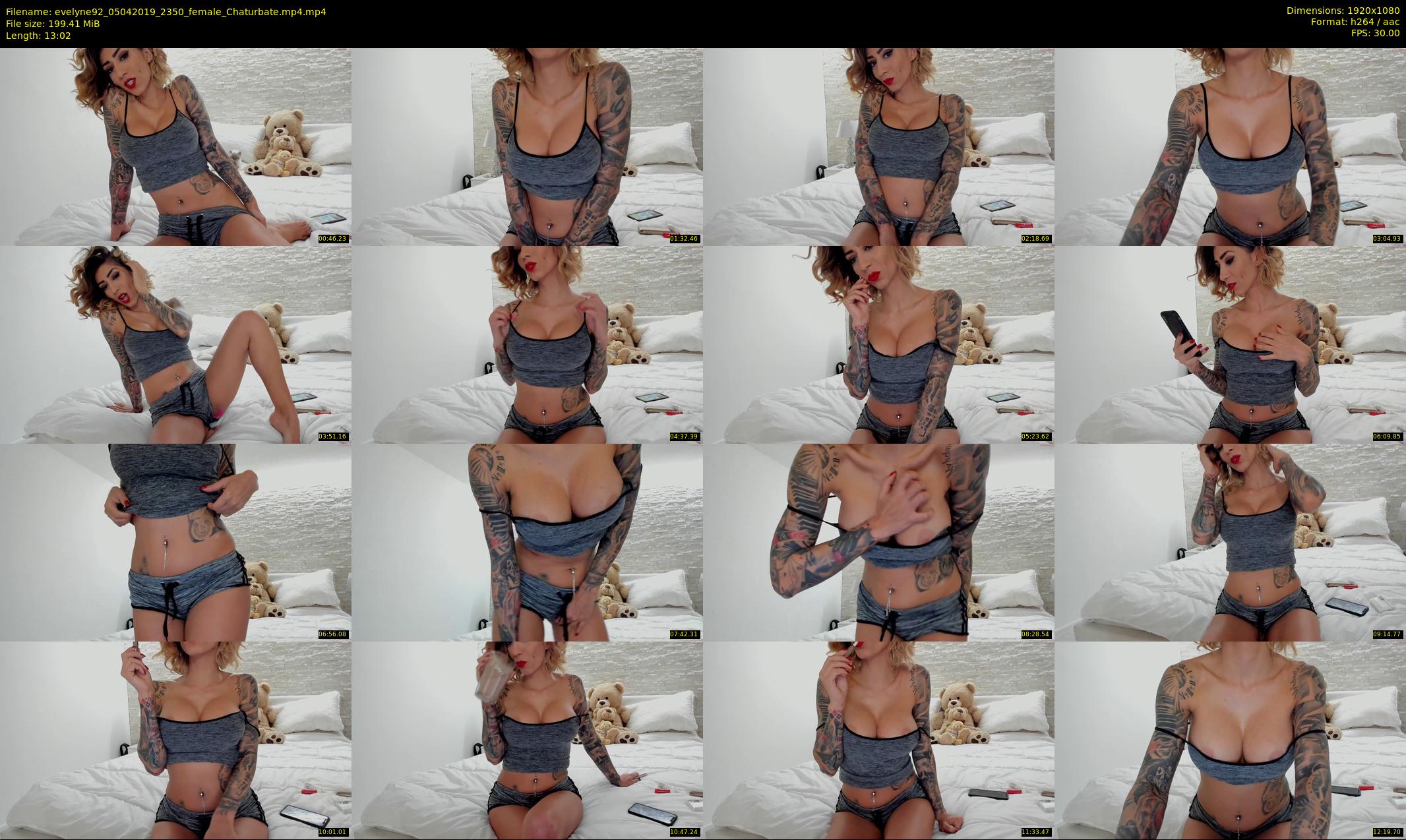 evelyne92 — 14 minute Chaturbate female cam show recording, 1080p, Apr 5, 2019