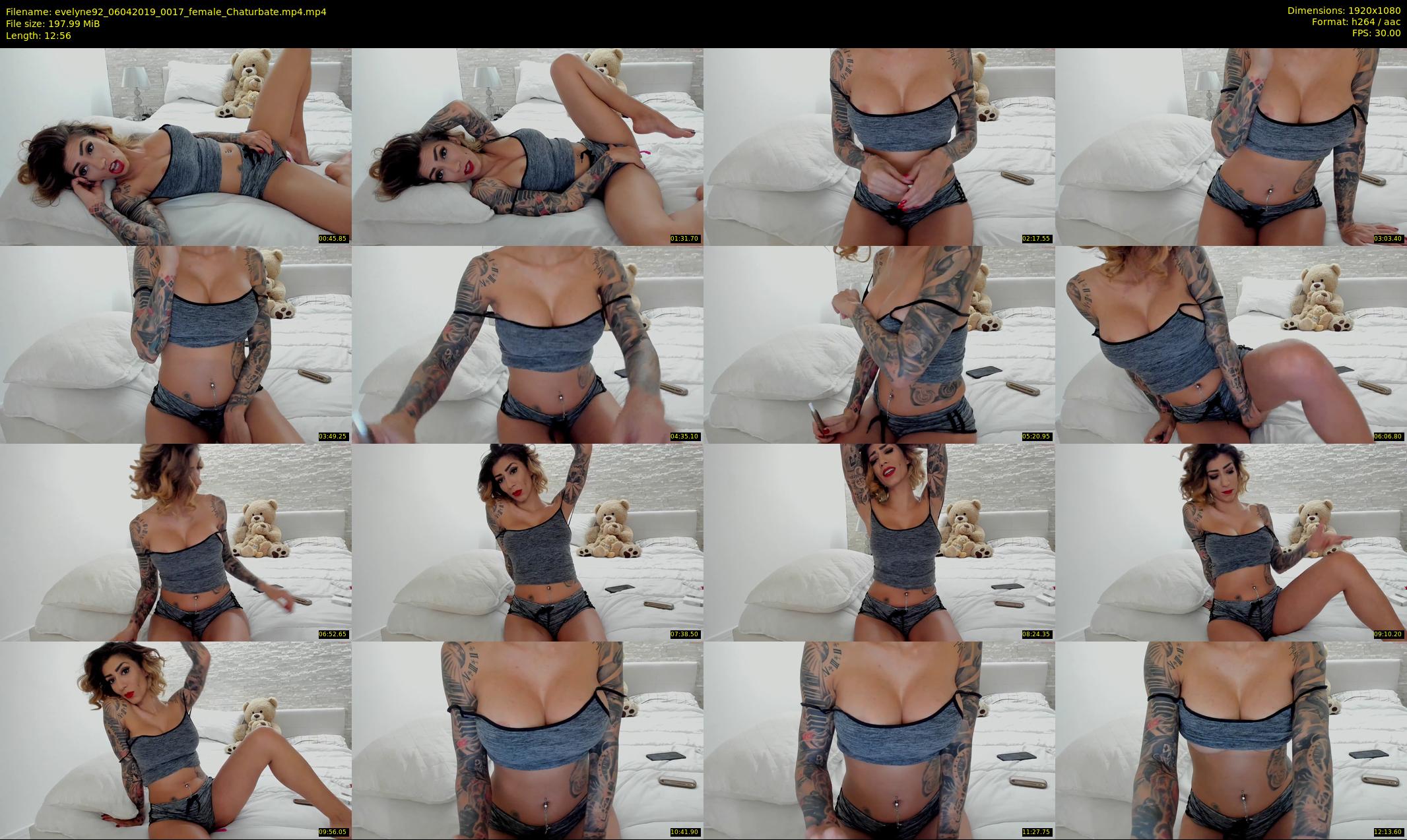 evelyne92 — 13 minute Chaturbate female cam show recording, 1080p, Apr 6, 2019
