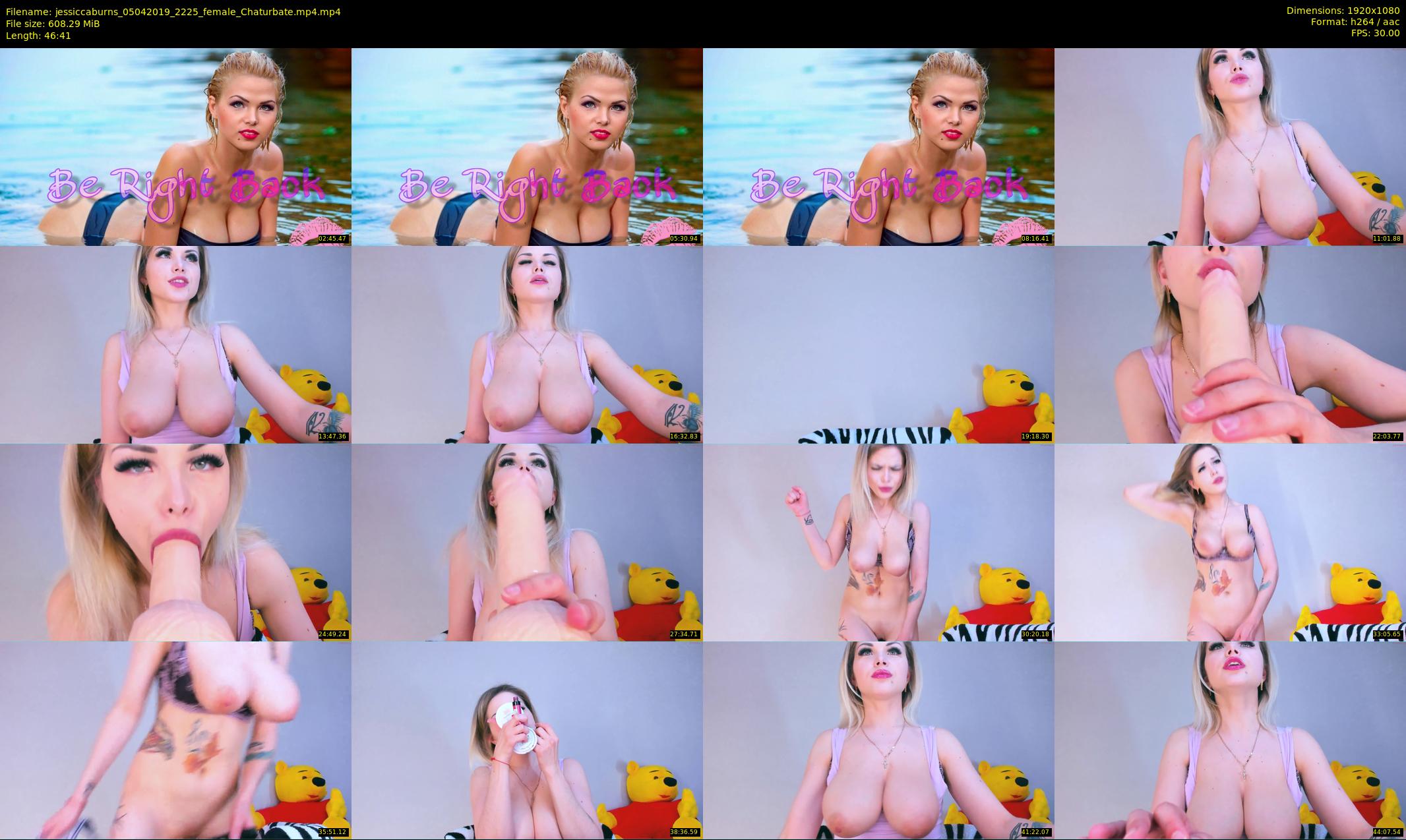 jessiccaburns — 47 minute Chaturbate female cam show recording, 1080p, Apr 5, 2019