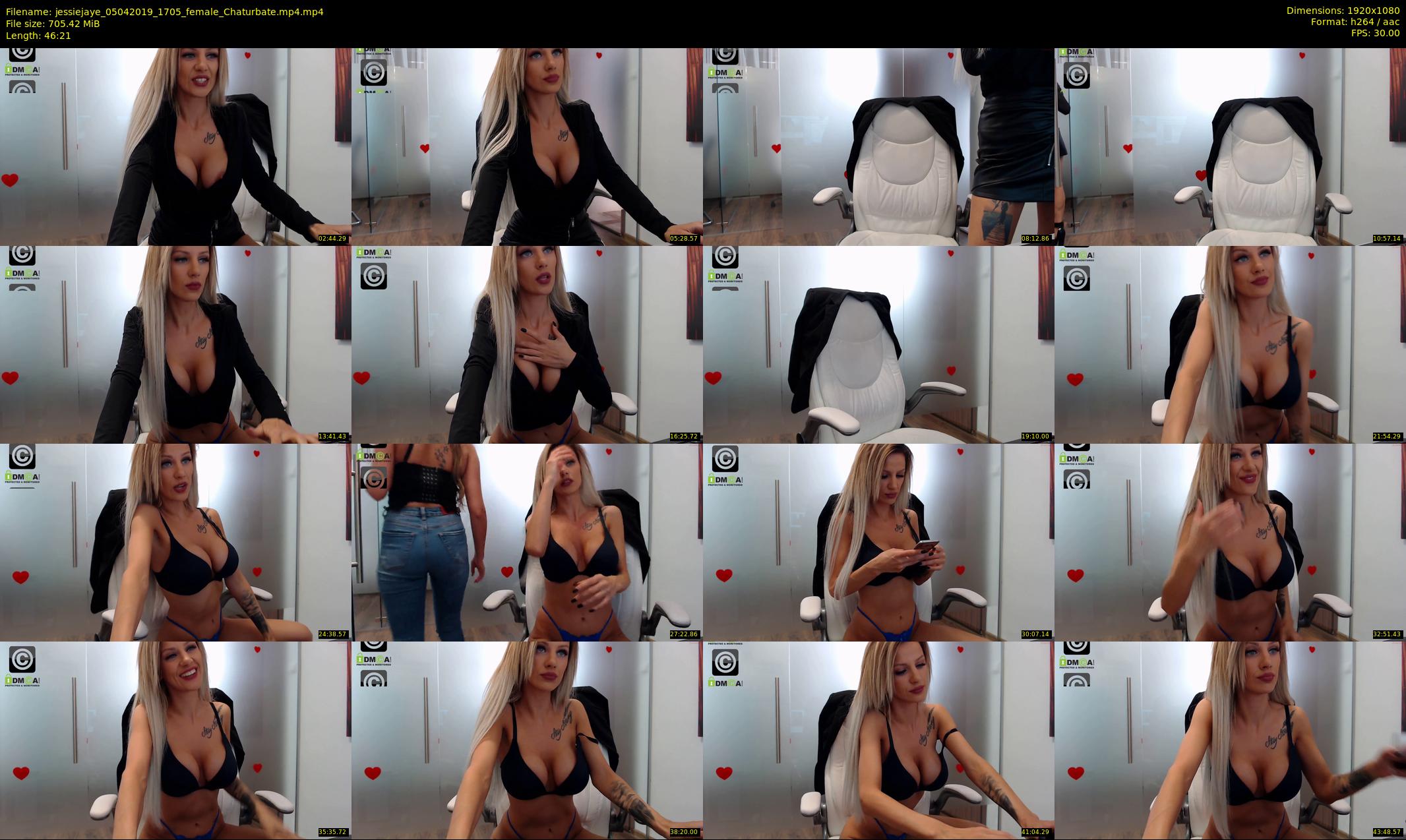 jessiejaye — 47 minute Chaturbate female cam show recording, 1080p, Apr 5, 2019