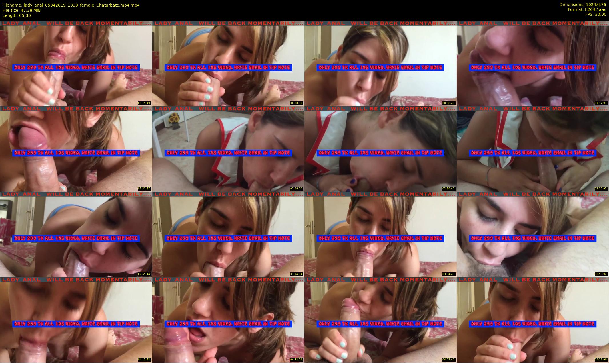 lady_anal — 6 minute Chaturbate female cam show recording, 480p, Apr 5, 2019