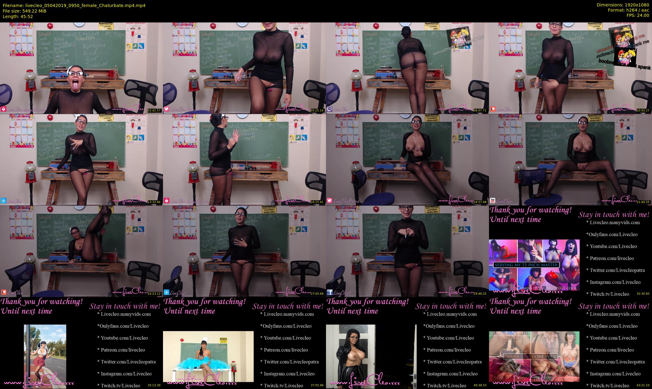 livecleo — 46 minute Chaturbate female cam show recording, 1080p, Apr 5, 2019