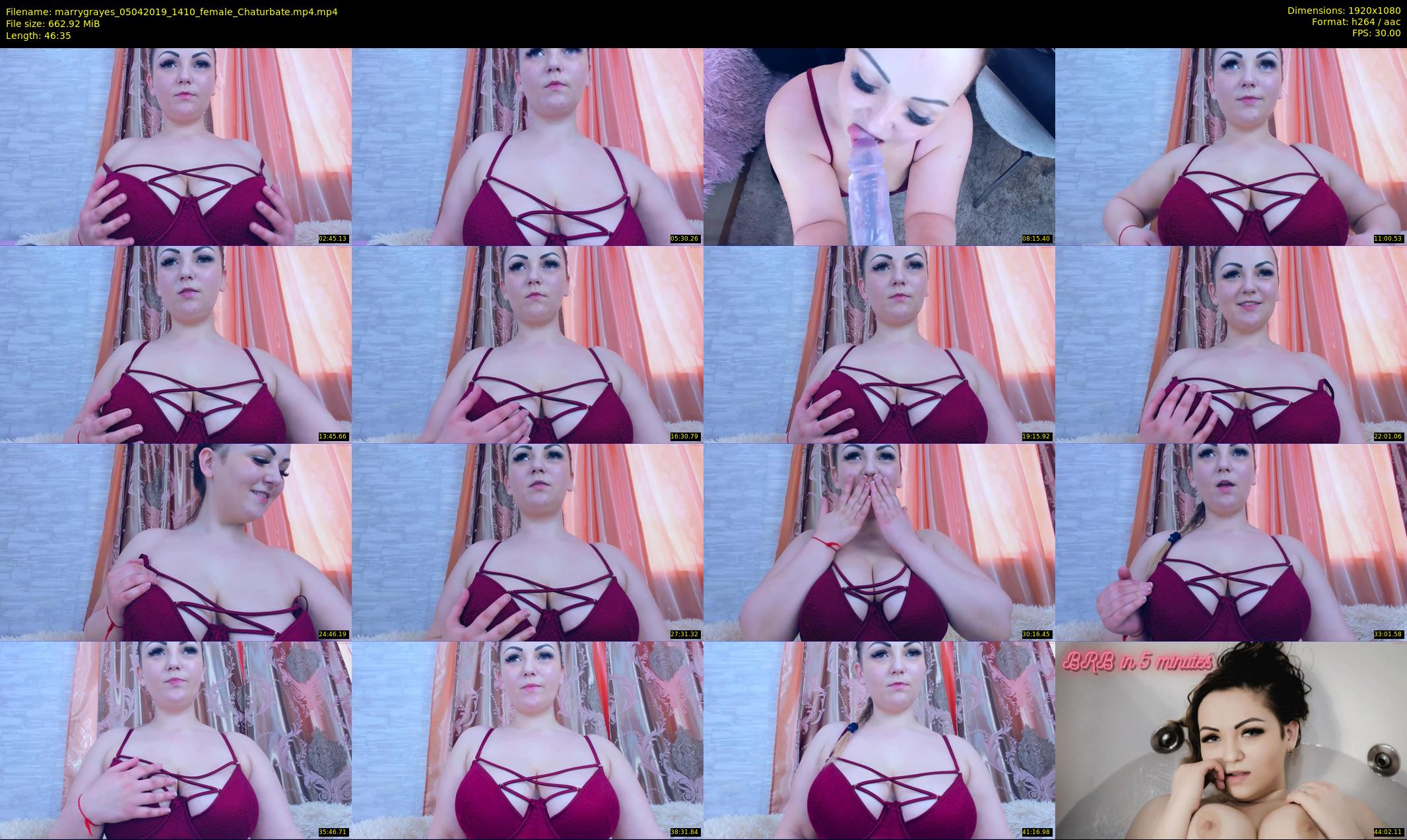 marrygrayes — 47 minute Chaturbate female cam show recording, 1080p, Apr 5, 2019