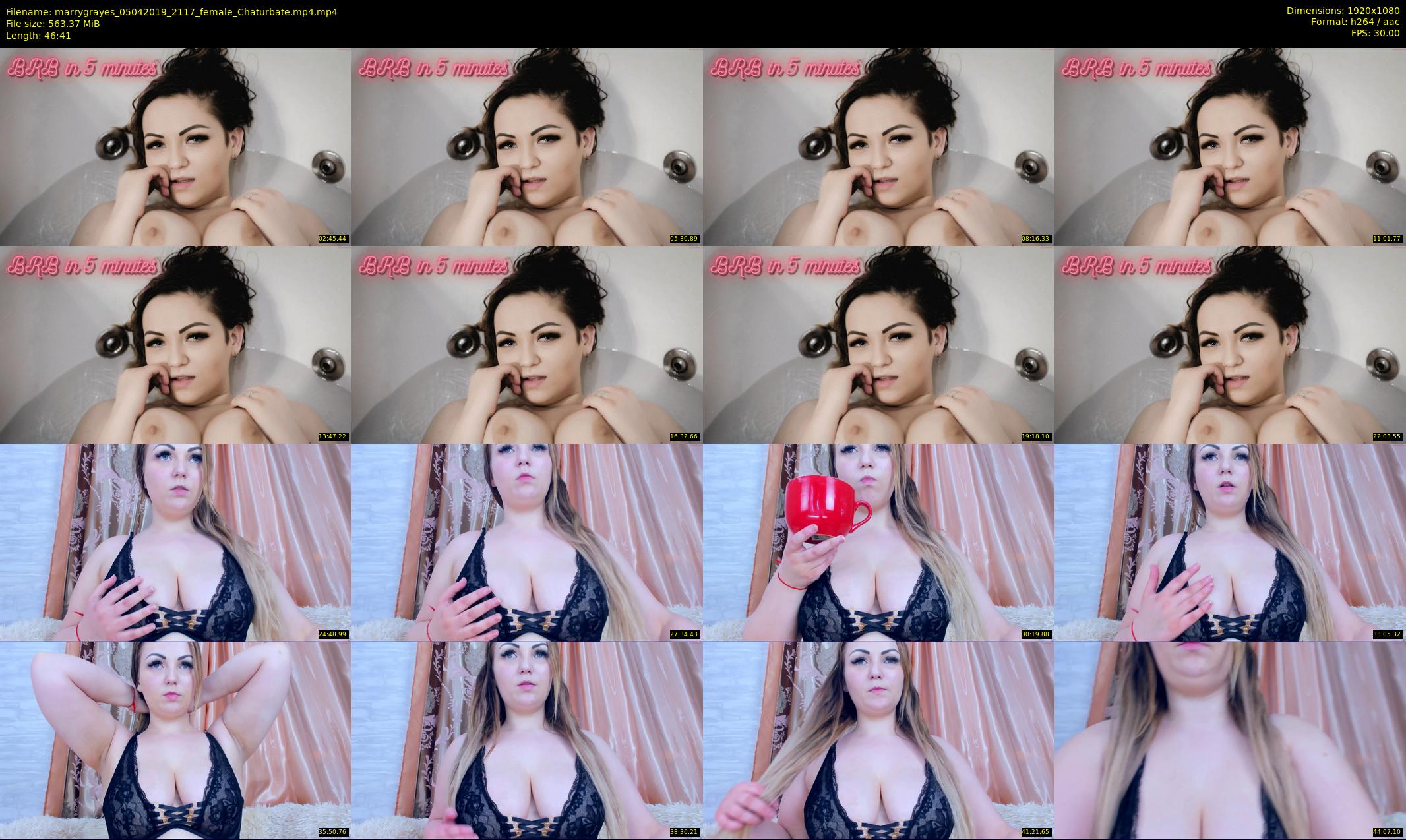 marrygrayes — 47 minute Chaturbate female cam show recording, 1080p, Apr 5, 2019