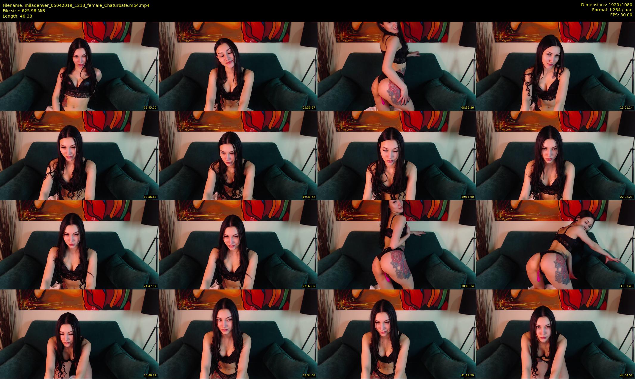 miladenver — 47 minute Chaturbate female cam show recording, 1080p, Apr 5, 2019