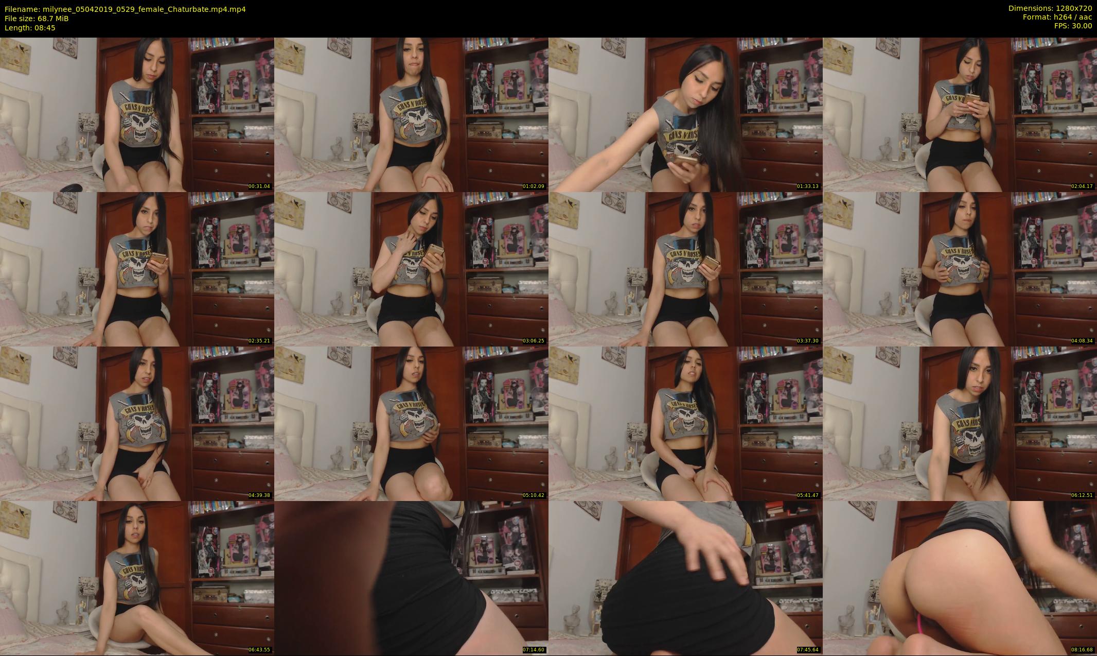 milynee — 9 minute Chaturbate female cam show recording, 720p, Apr 5, 2019