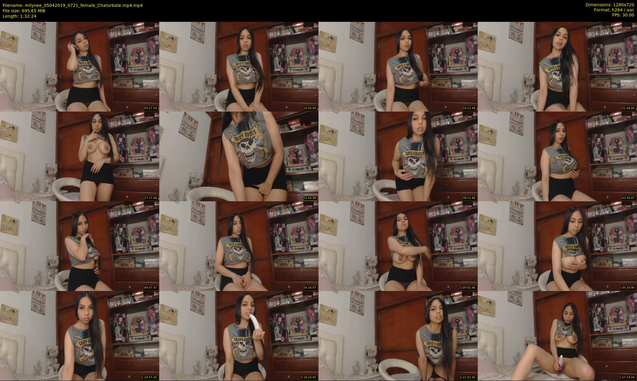 milynee — 93 minute Chaturbate female cam show recording, 720p, Apr 5, 2019