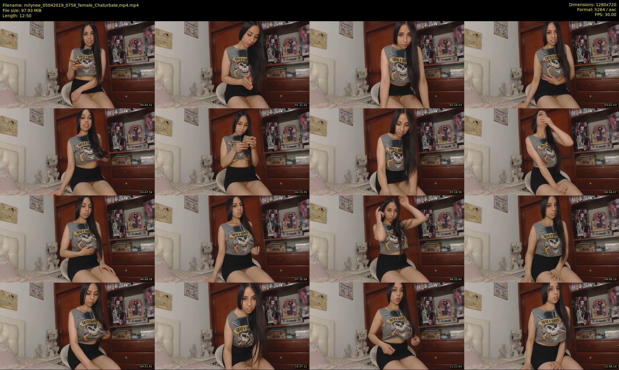 milynee — 13 minute Chaturbate female cam show recording, 720p, Apr 5, 2019