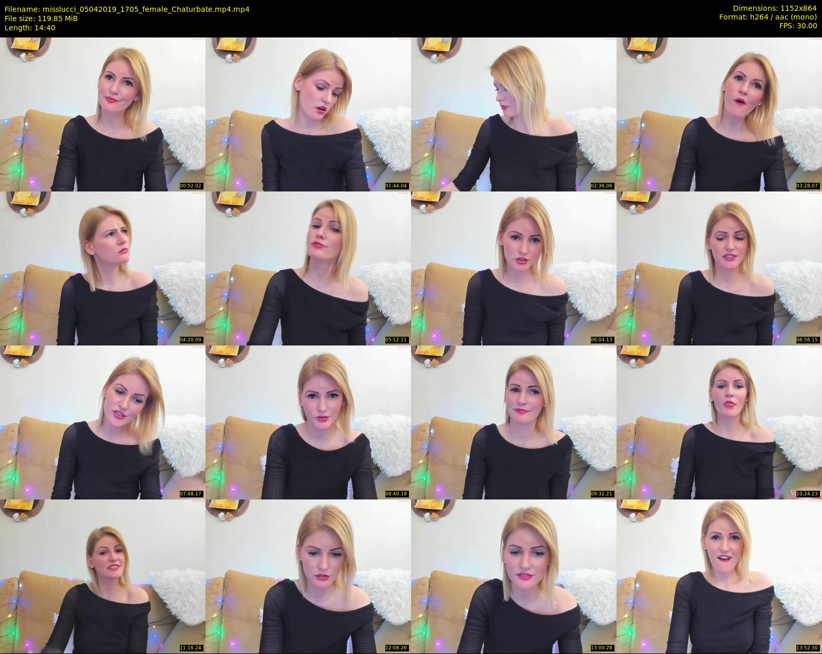 misslucci — 15 minute Chaturbate female cam show recording, 720p, Apr 5, 2019