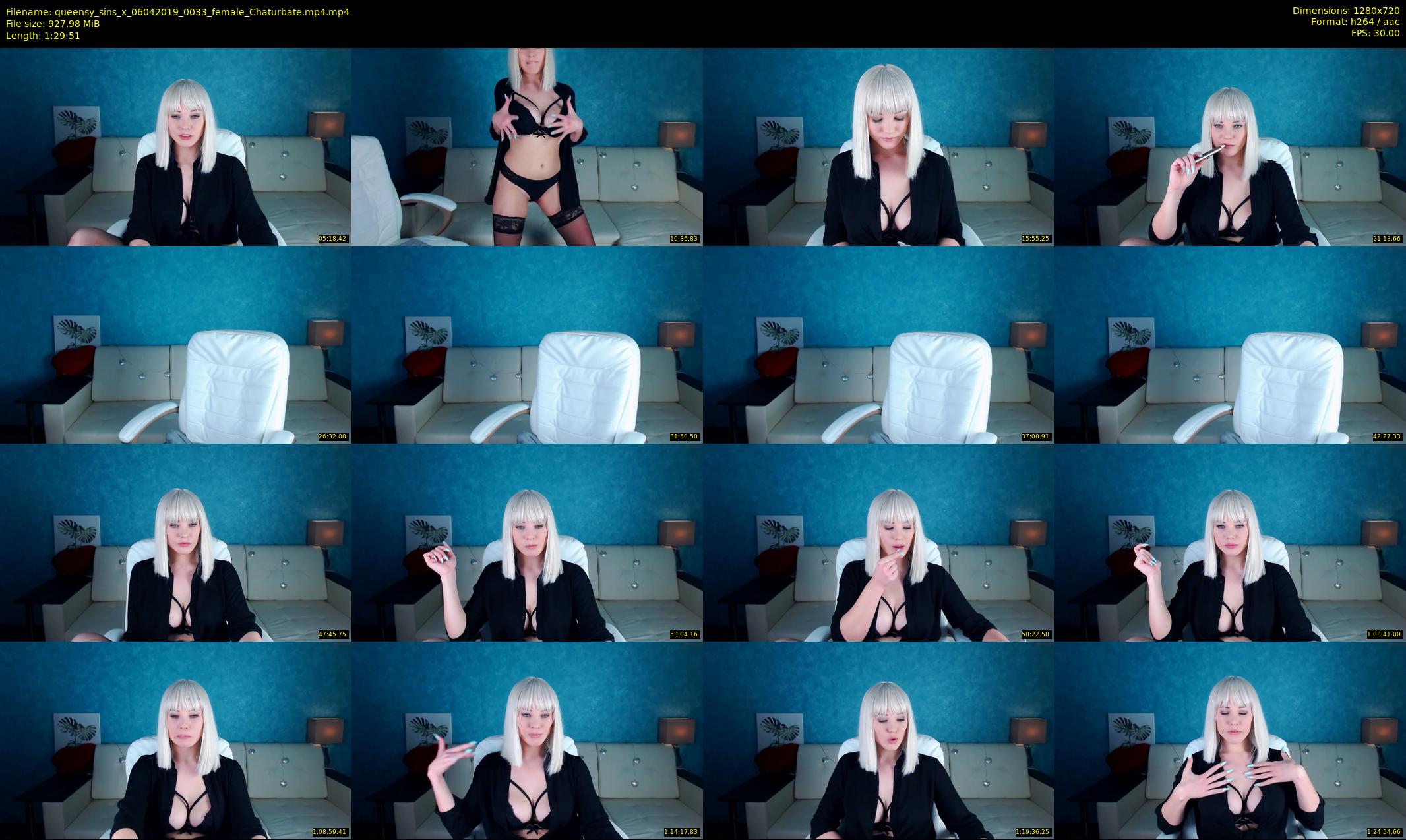 queensy_sins_x — 90 minute Chaturbate female cam show recording, 720p, Apr 6, 2019