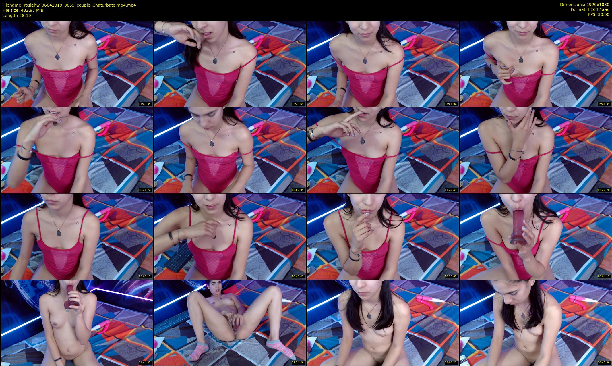 rosiehw — 29 minute Chaturbate couple cam show recording, 1080p, Apr 6, 2019