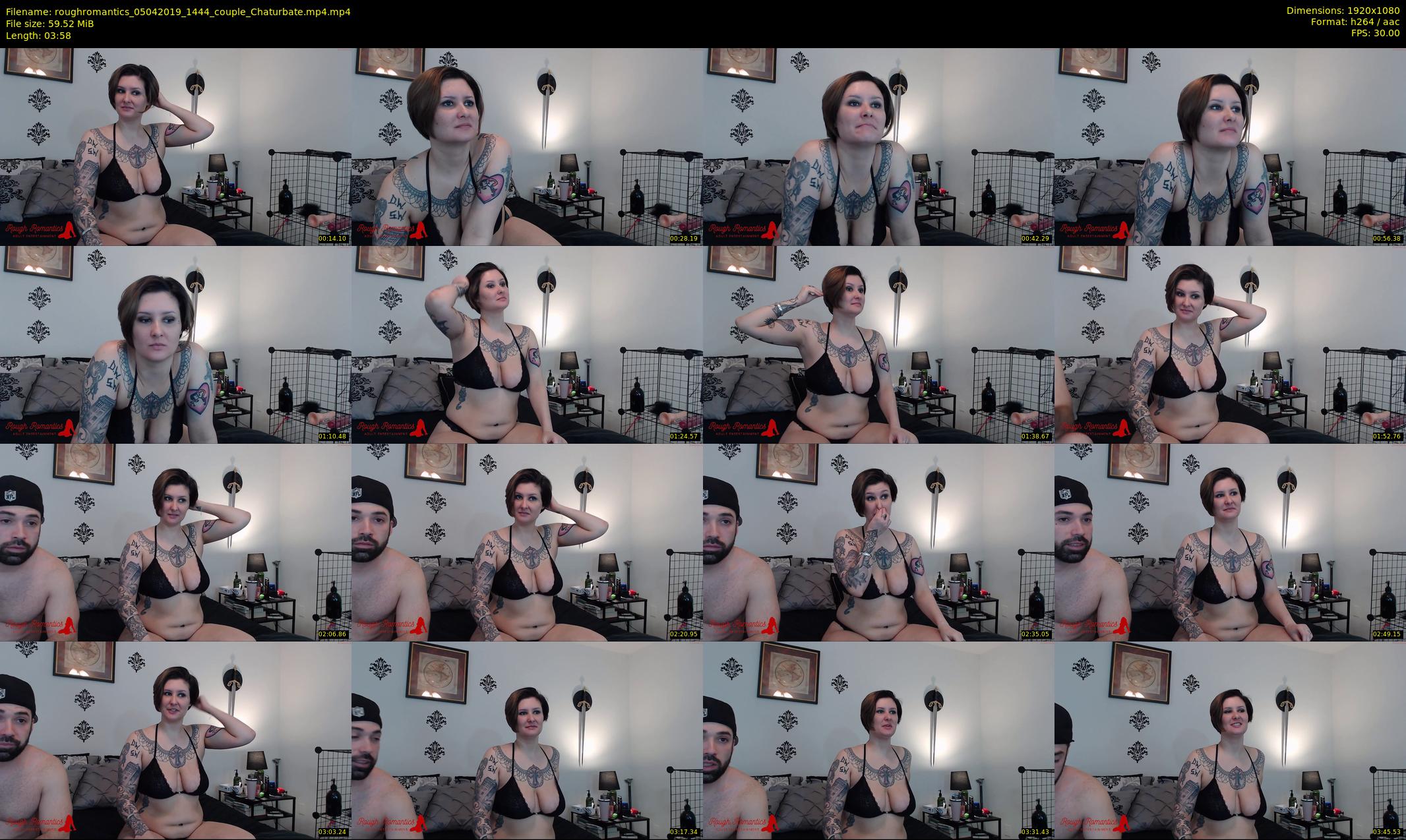 roughromantics — 4 minute Chaturbate couple cam show recording, 1080p, Apr 5, 2019