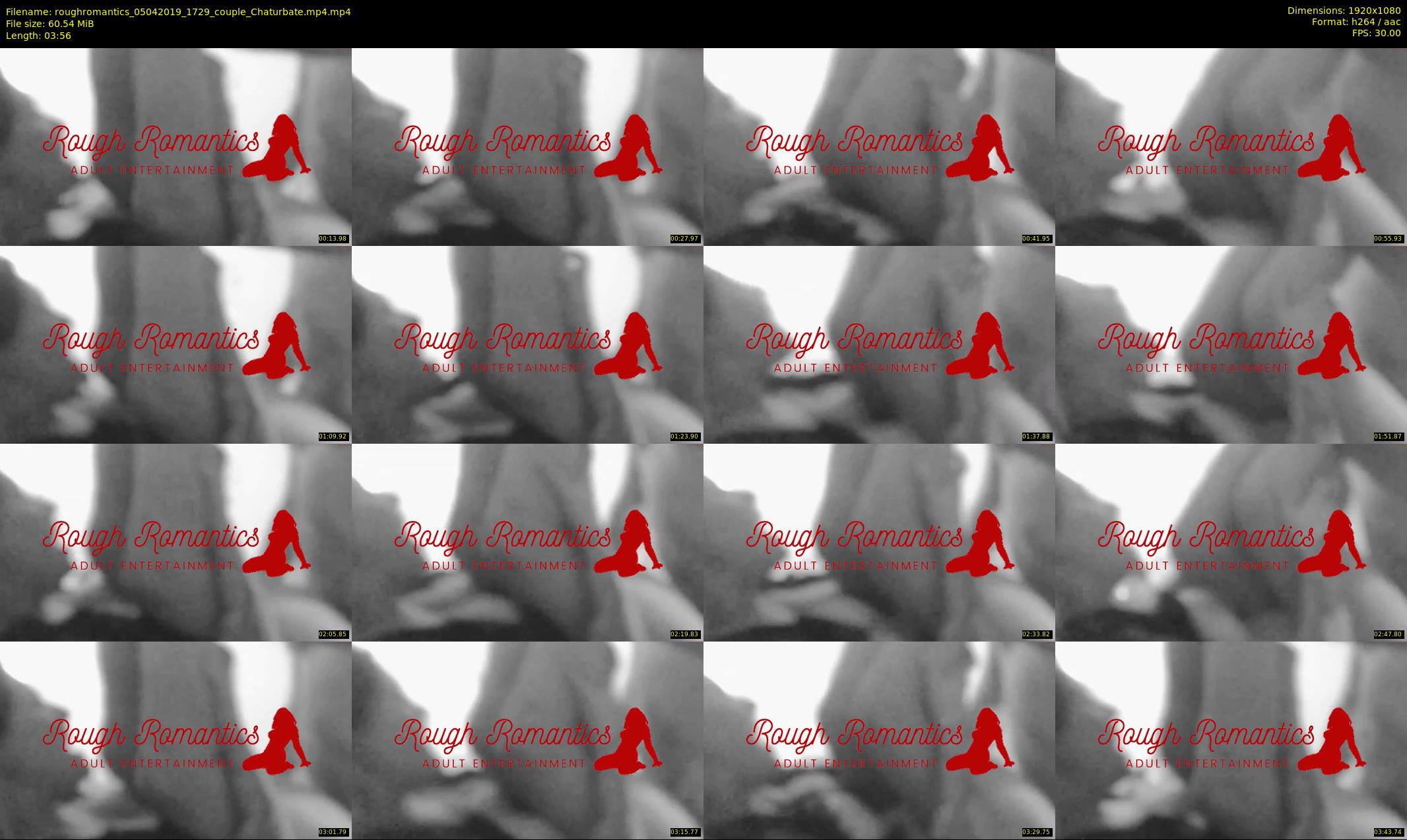roughromantics — 4 minute Chaturbate couple cam show recording, 1080p, Apr 5, 2019