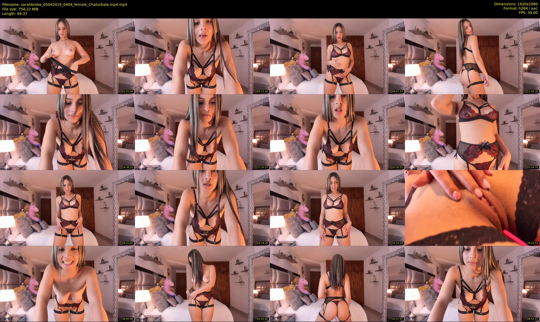 sarahbroke — 50 minute Chaturbate female cam show recording, 1080p, Apr 5, 2019