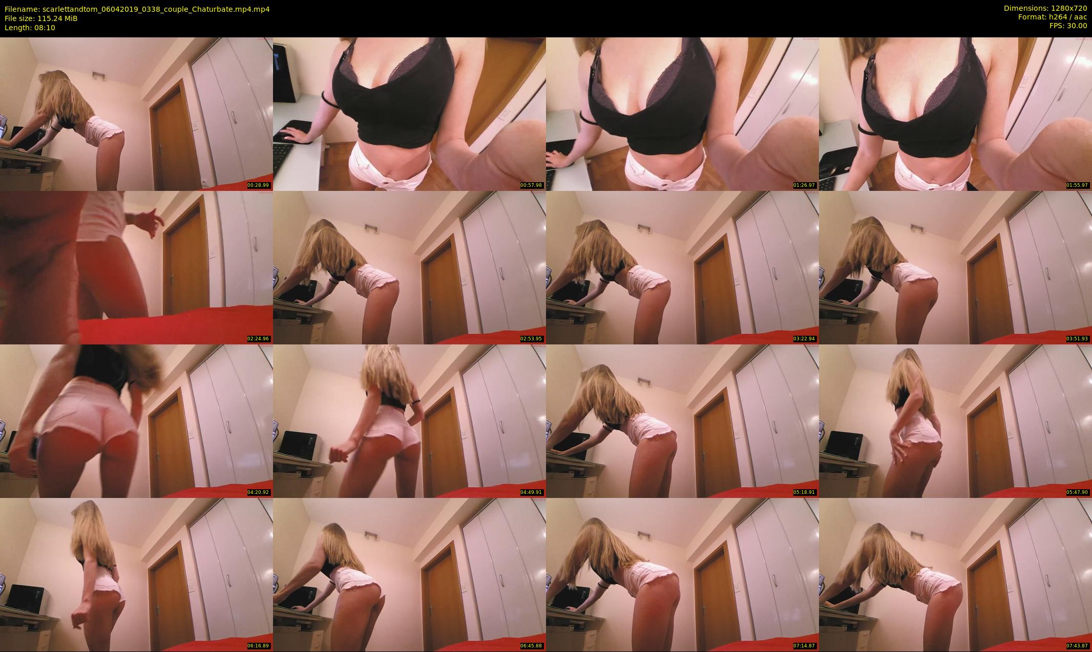 scarlettandtom — 9 minute Chaturbate couple cam show recording, 720p, Apr 6, 2019