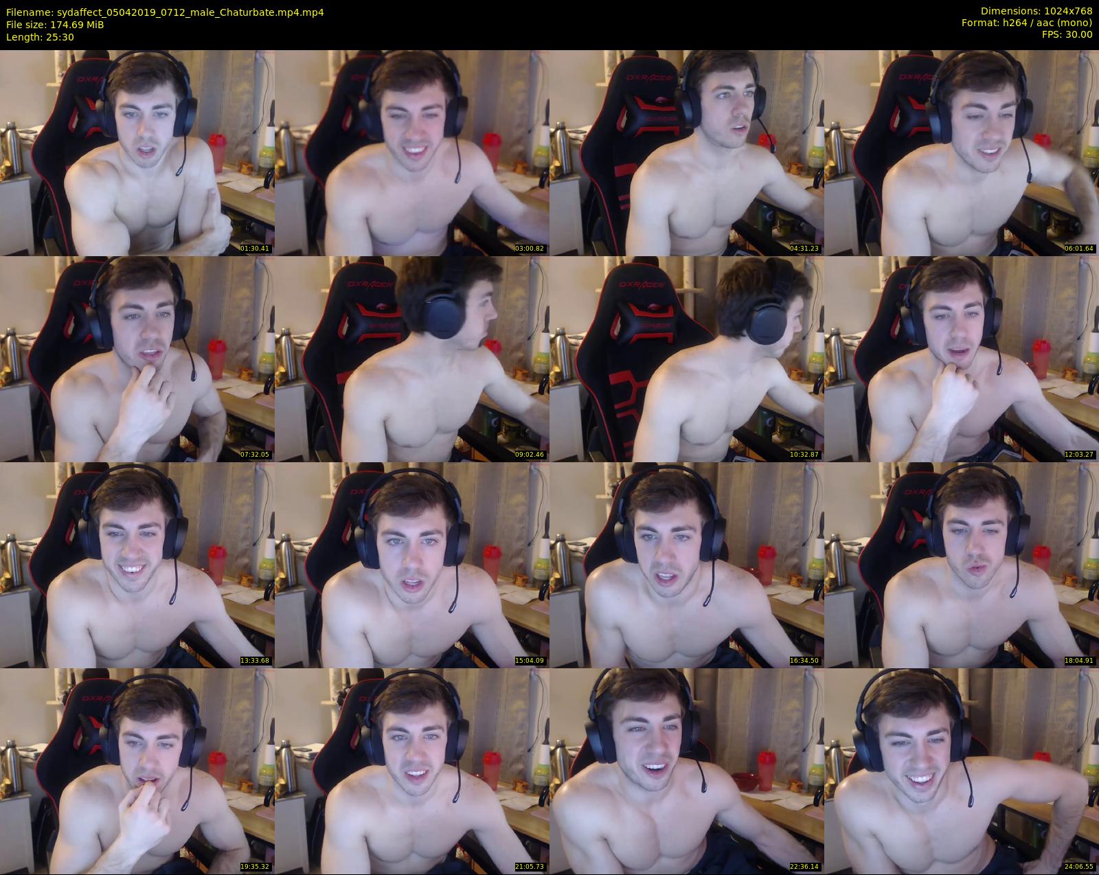 sydaffect — 26 minute Chaturbate male cam show recording, 720p, Apr 5, 2019