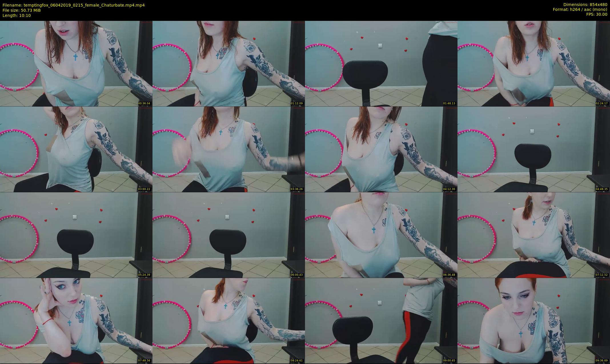 temptingfox — 11 minute Chaturbate female cam show recording, 480p, Apr 6, 2019