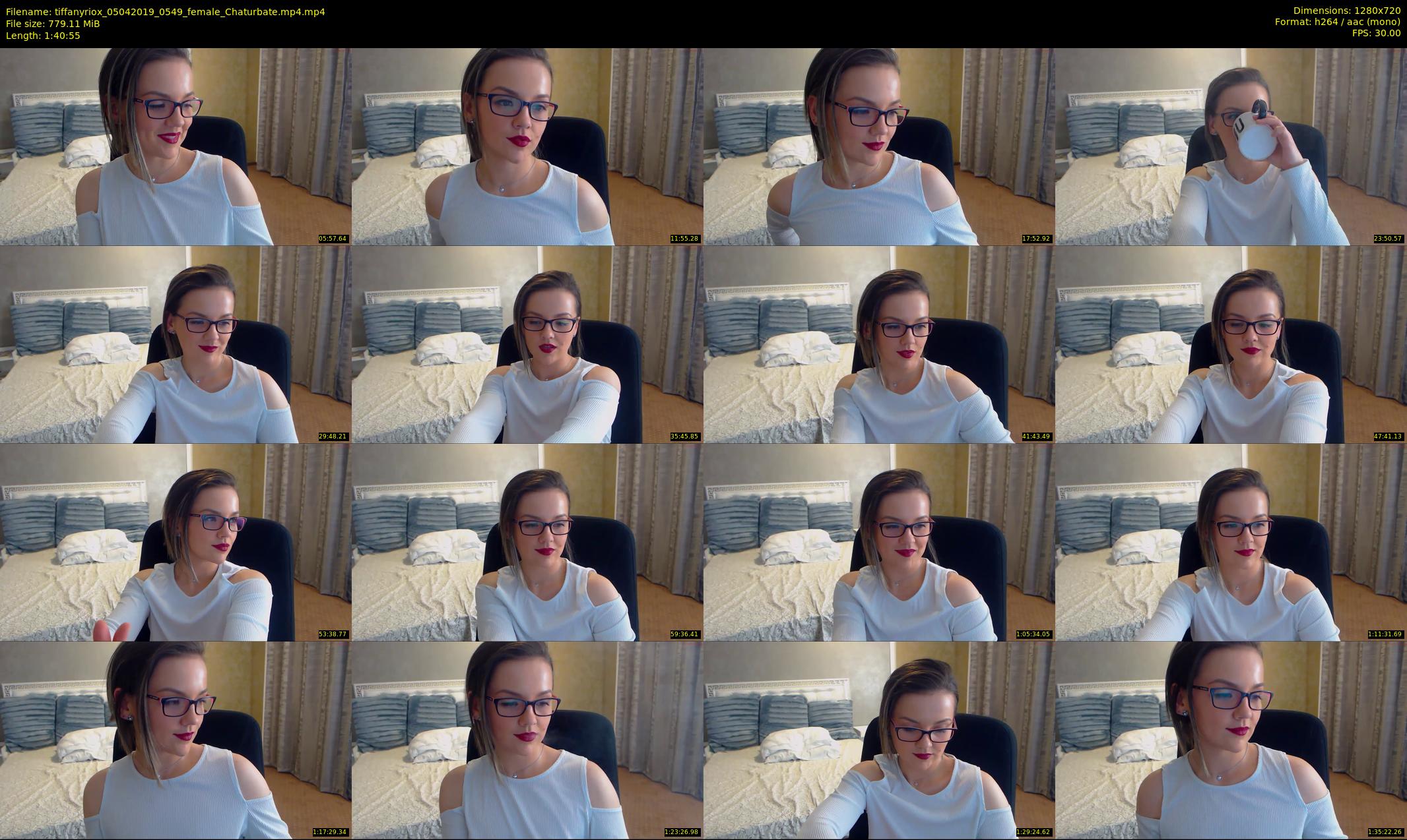 tiffanyriox — 101 minute Chaturbate female cam show recording, 720p, Apr 5, 2019