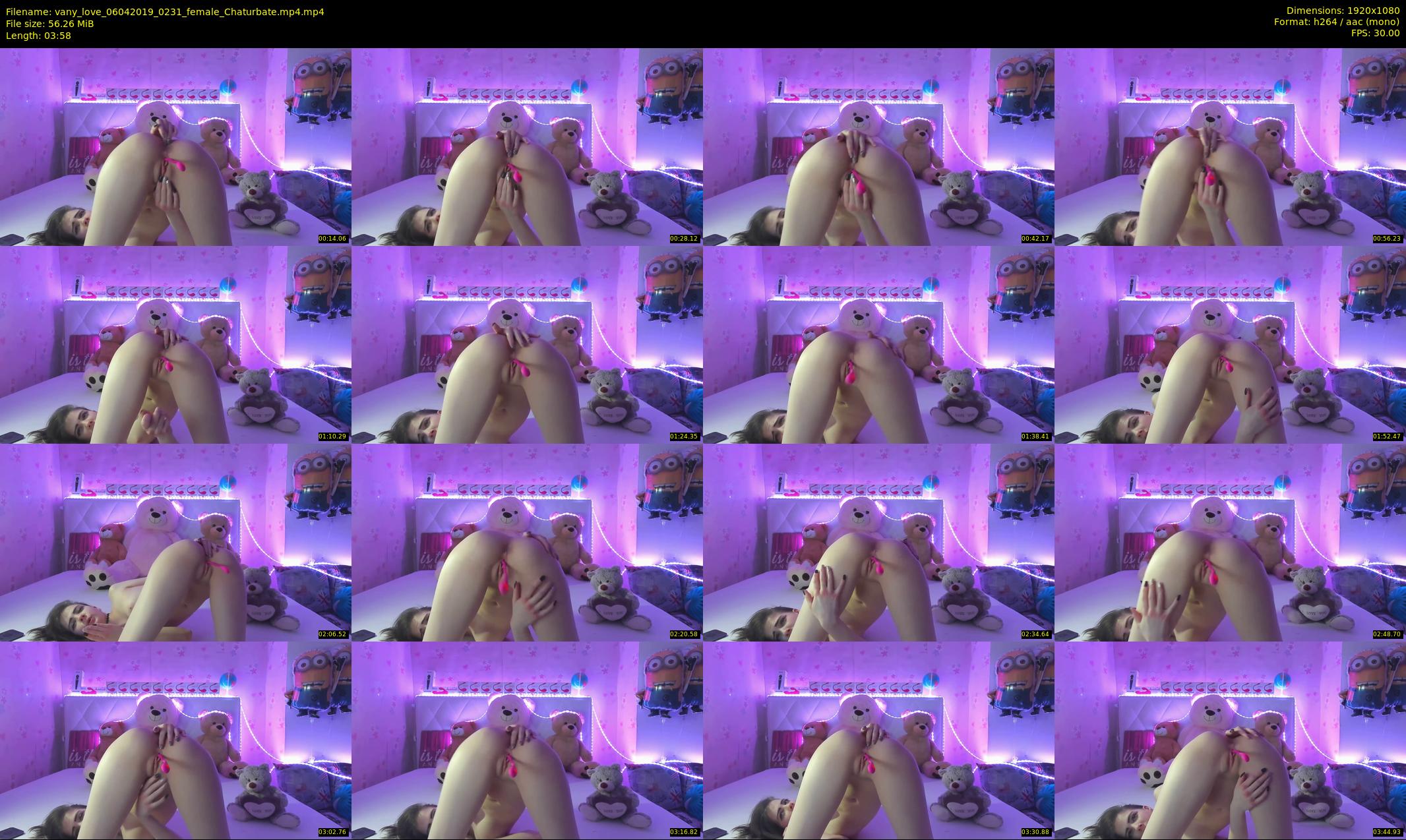 vany_love — 4 minute Chaturbate female cam show recording, 1080p, Apr 6, 2019