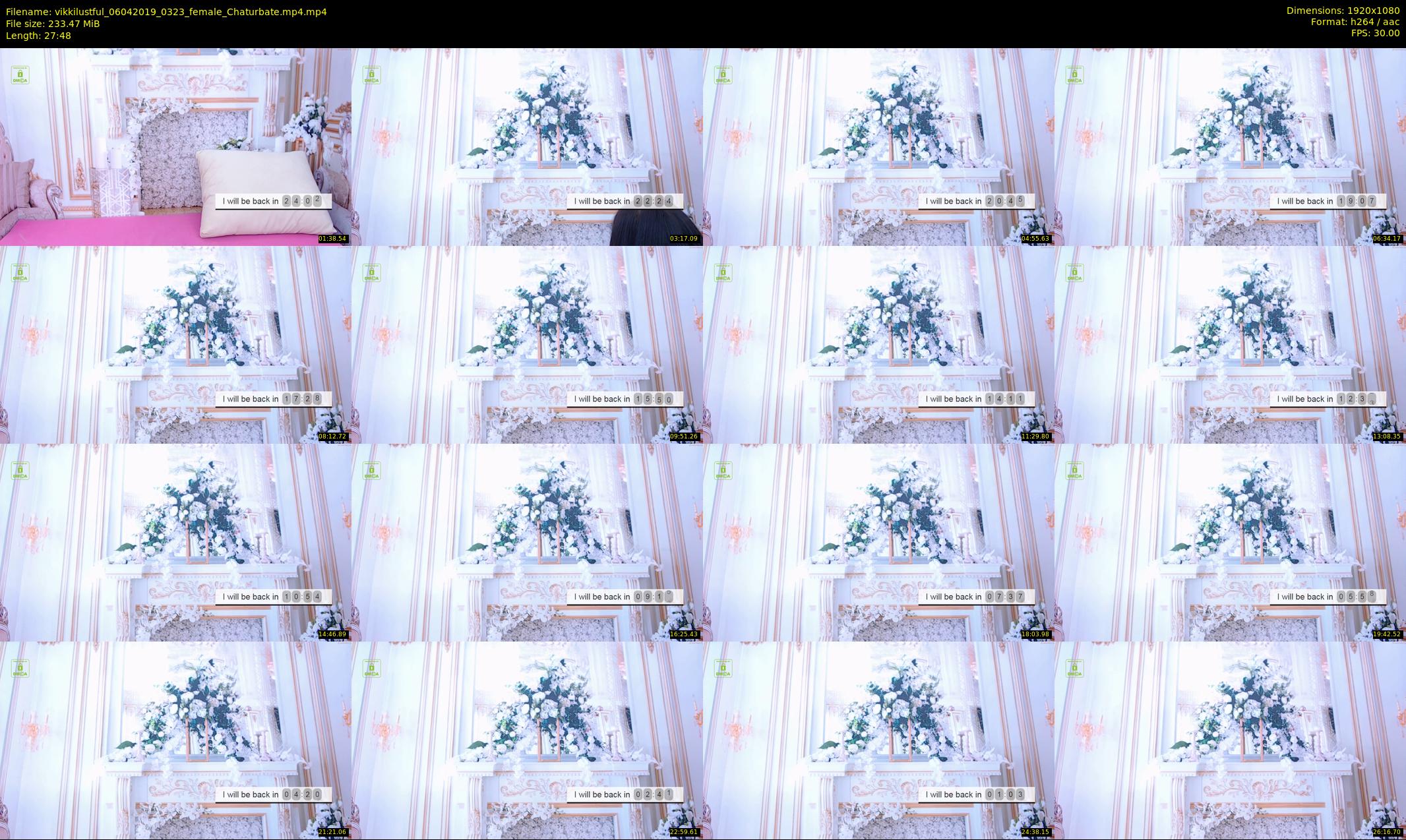 vikkilustful — 28 minute Chaturbate female cam show recording, 1080p, Apr 6, 2019