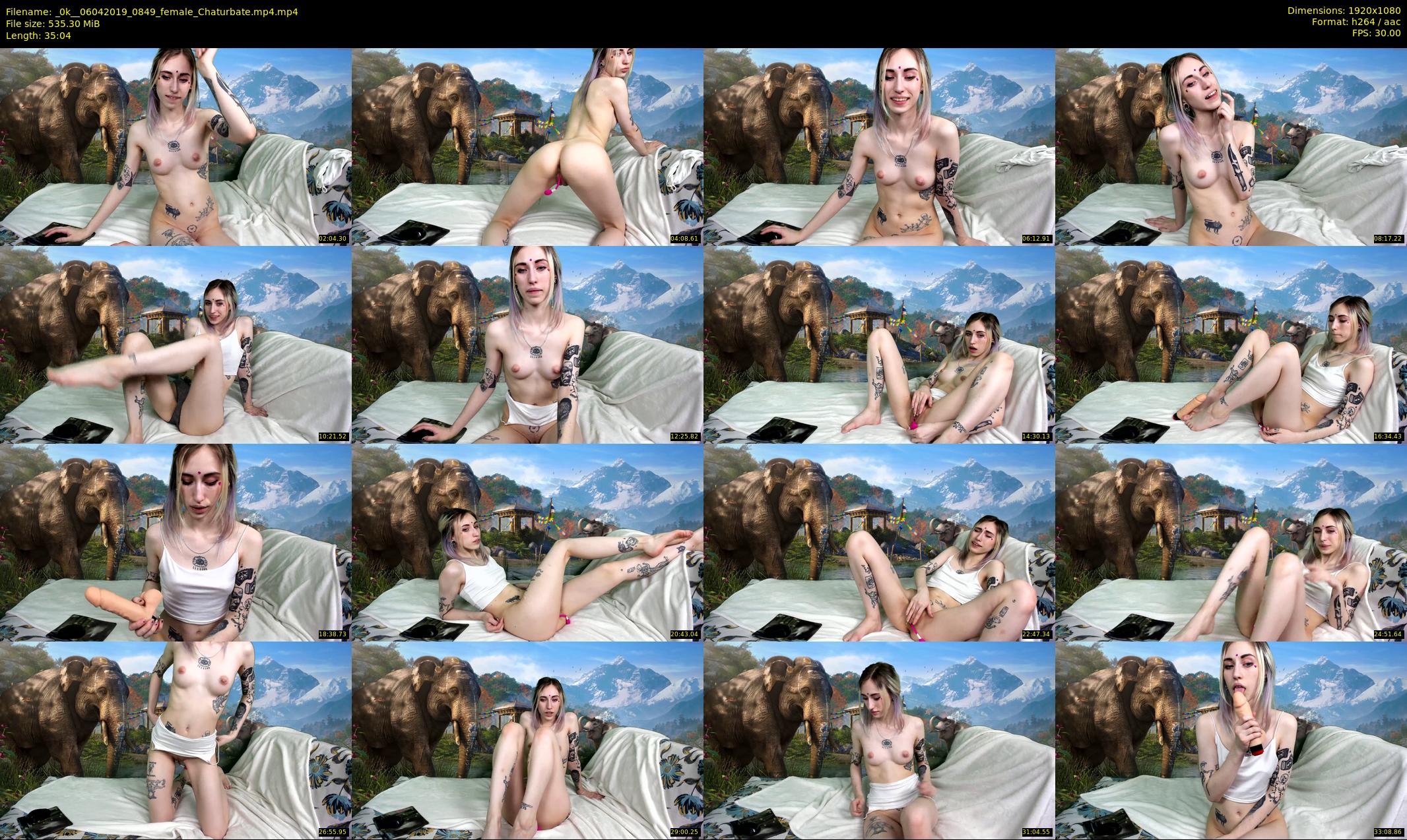 _0k_ — 36 minute Chaturbate female cam show recording, 1080p, Apr 6, 2019
