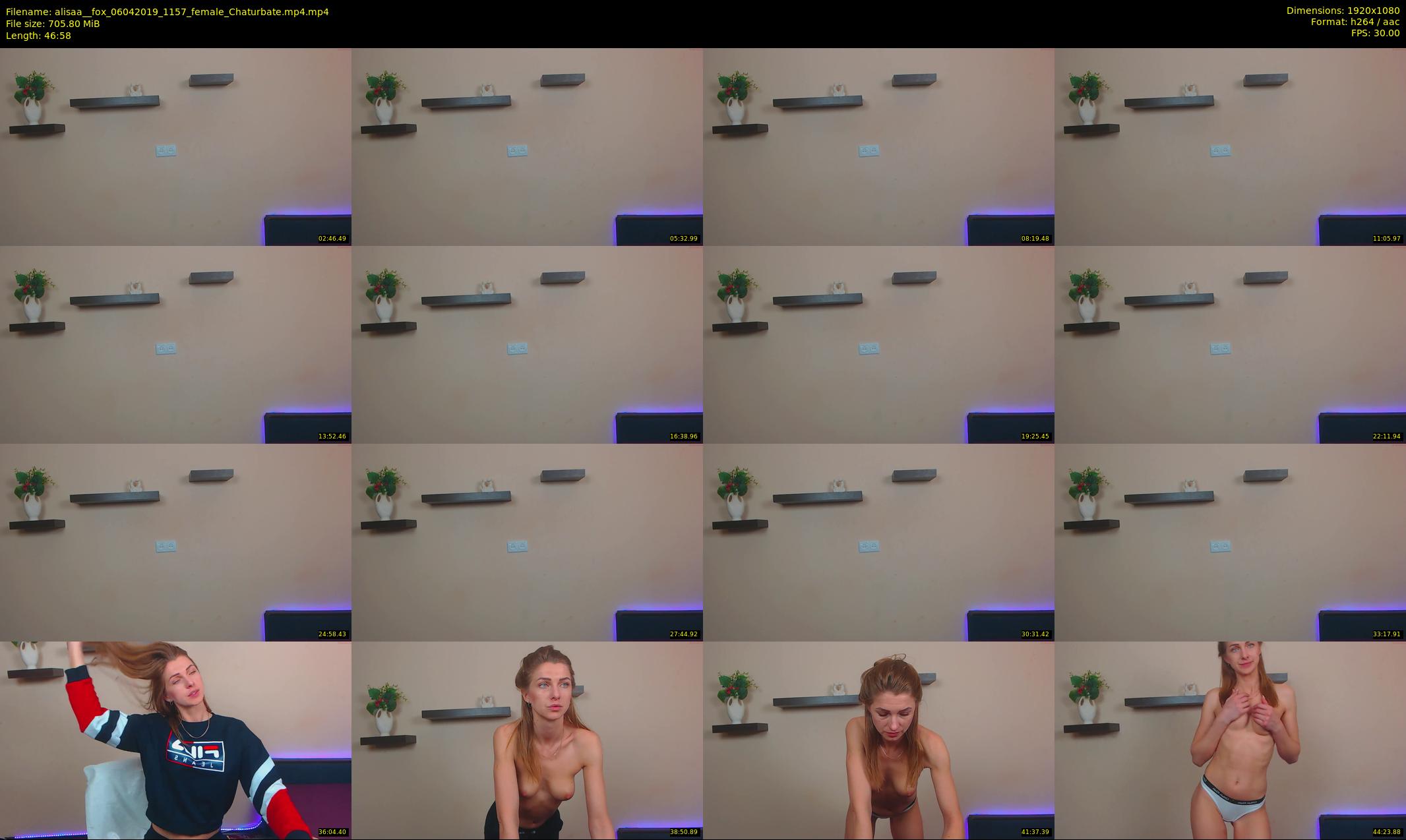 alisaa__fox — 47 minute Chaturbate female cam show recording, 1080p, Apr 6, 2019